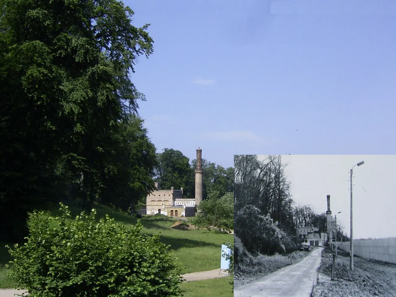 Photo showing: Das Dampfmaschinenhaus im Park Babelsberg 2005 / vor 1989