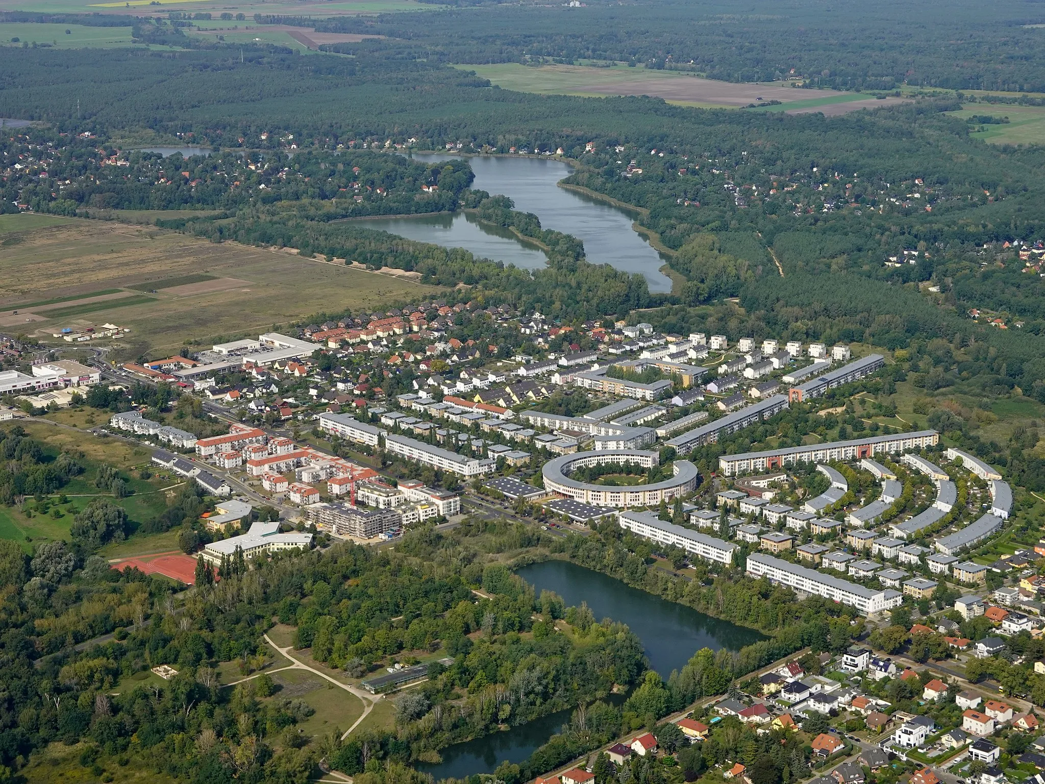 Photo showing: Gartenstadt Falkenhöh (erbaut 1992) in Falkensee, Brandenburg, Deutschland