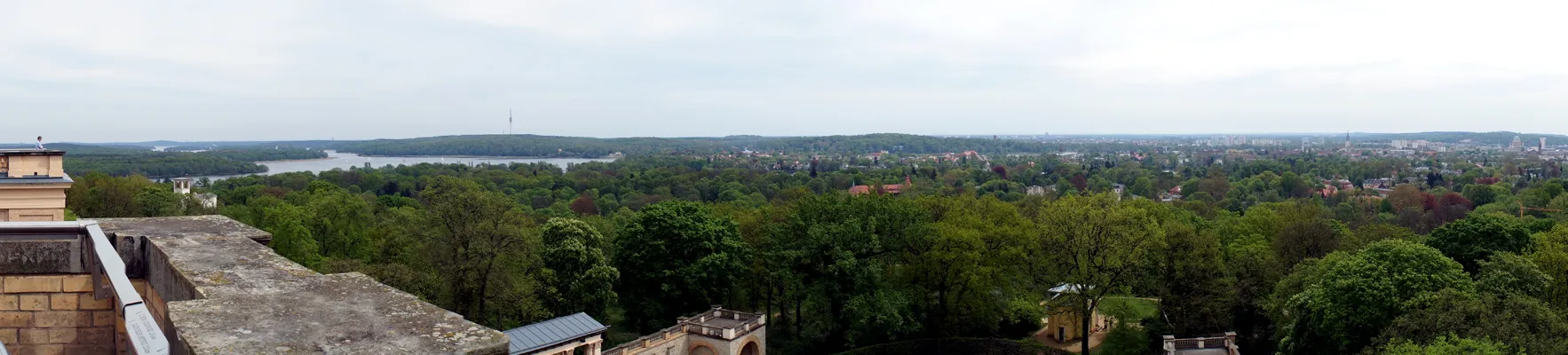 Photo showing: Blick vom Belvedere auf dem Pfingstberg