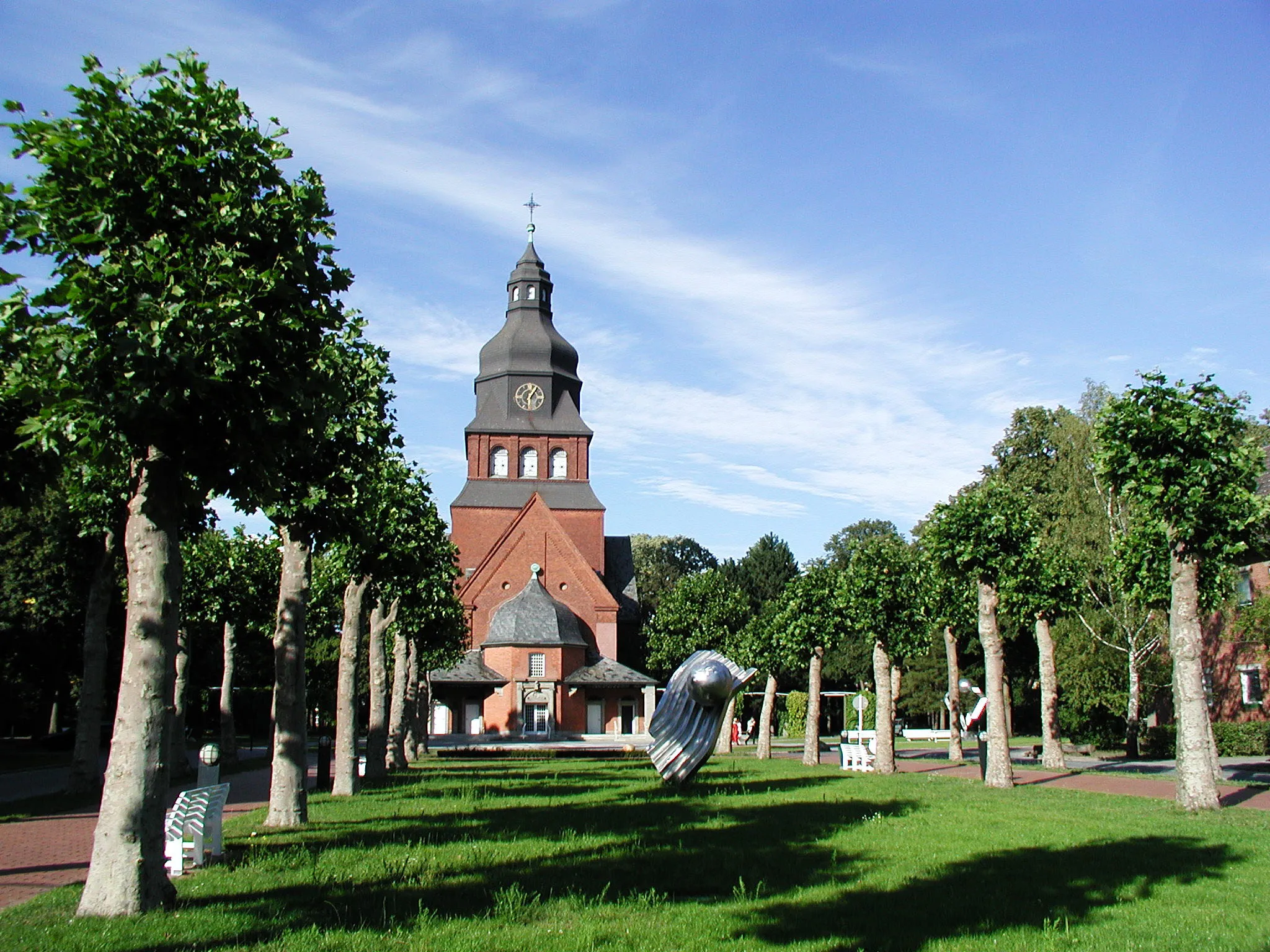 Photo showing: Blick auf die Stiftskirche im Evangelischen Johannesstift Berlin