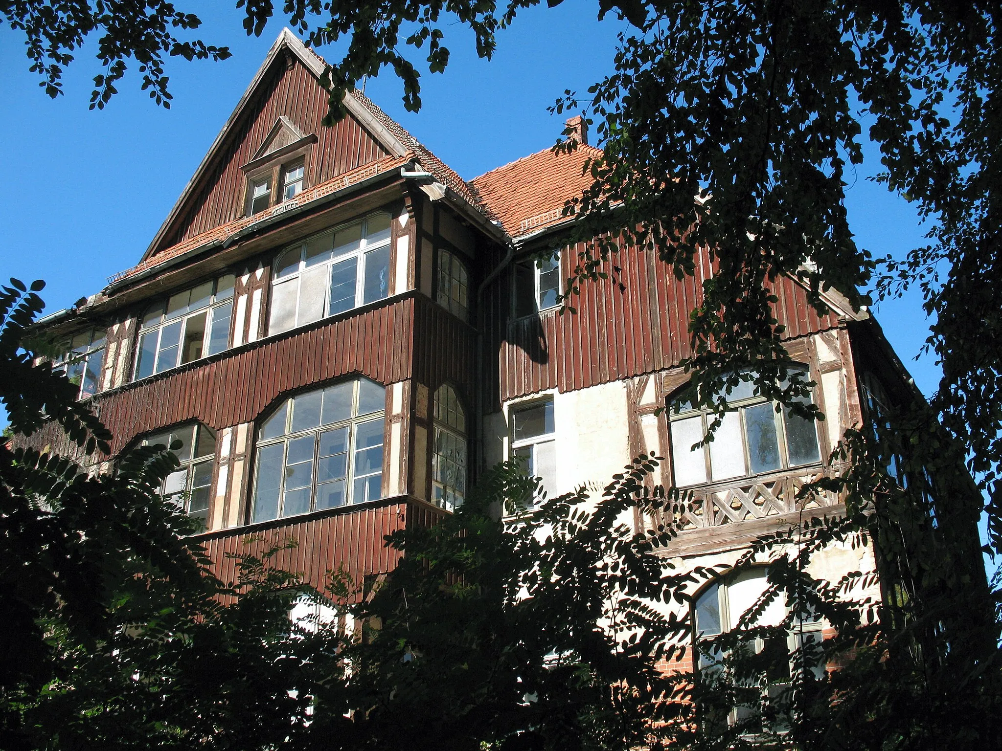 Photo showing: Former sanatorium in Lychen in Brandenburg, Germany