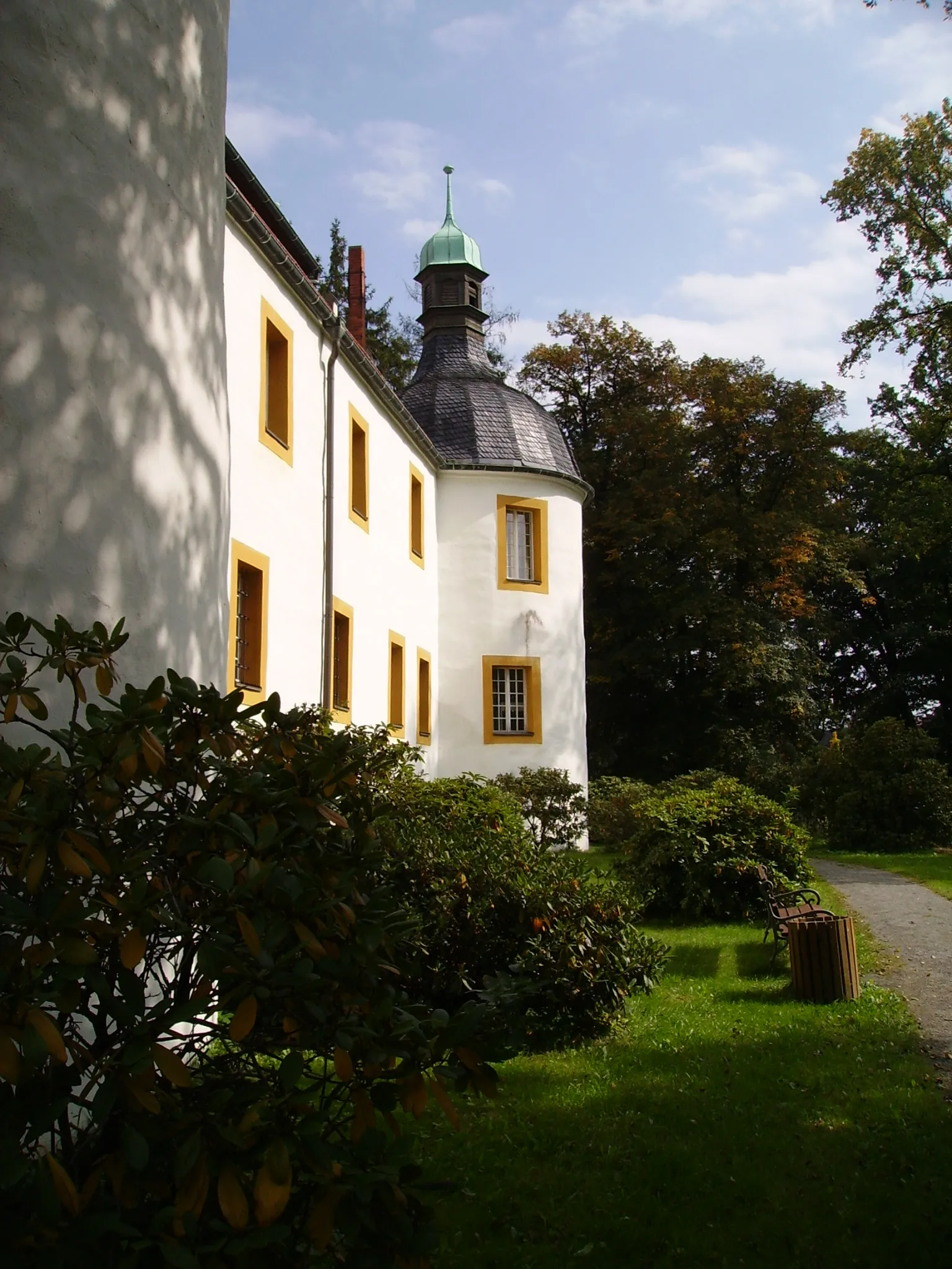 Photo showing: Tower of Sallgast Castle, Brandenburg, Germany