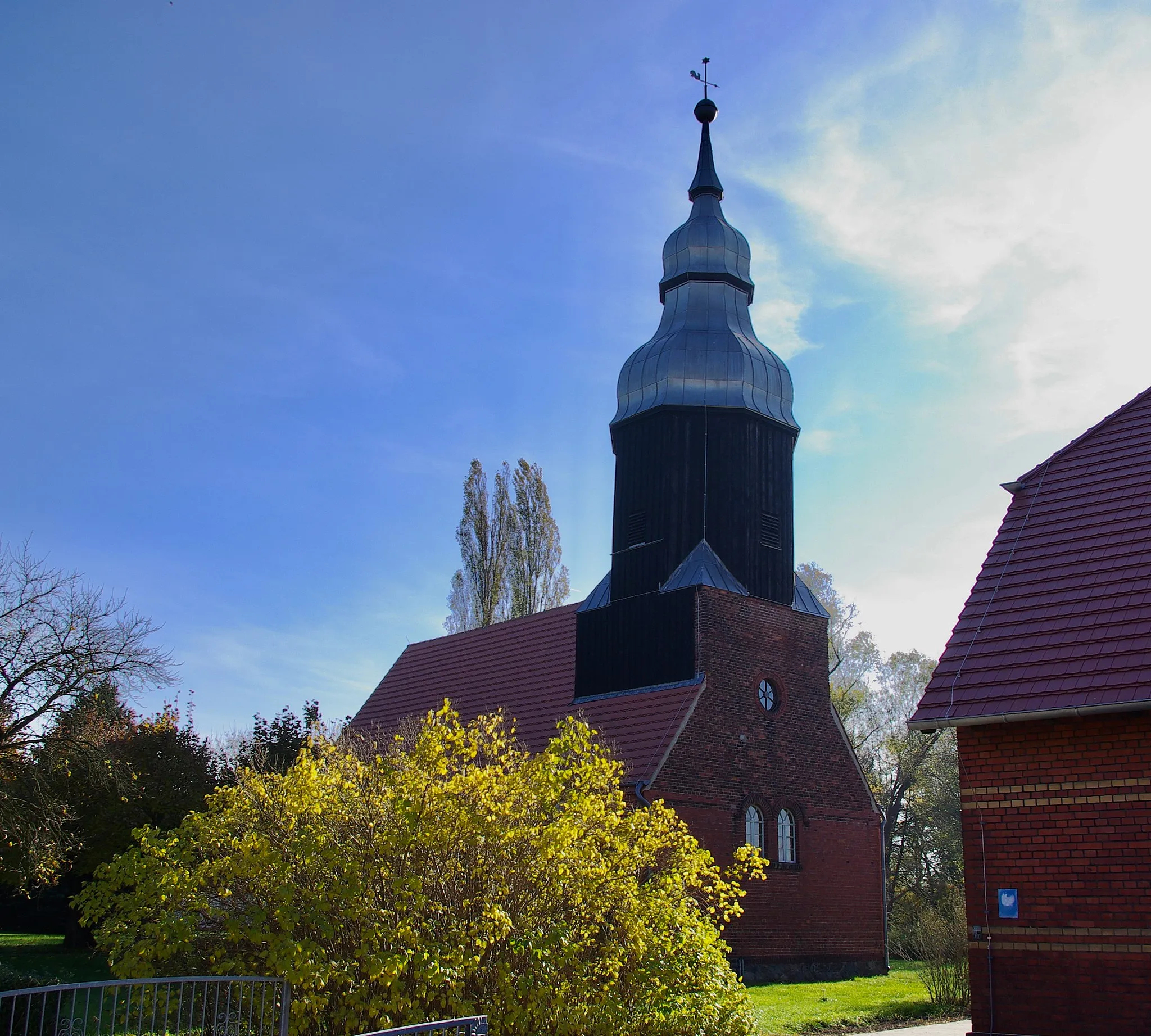 Photo showing: Kasel-Goluig in Brandenburg. Die Kirche im Ortsteil Jetsch steht unter Denkmalschutz.