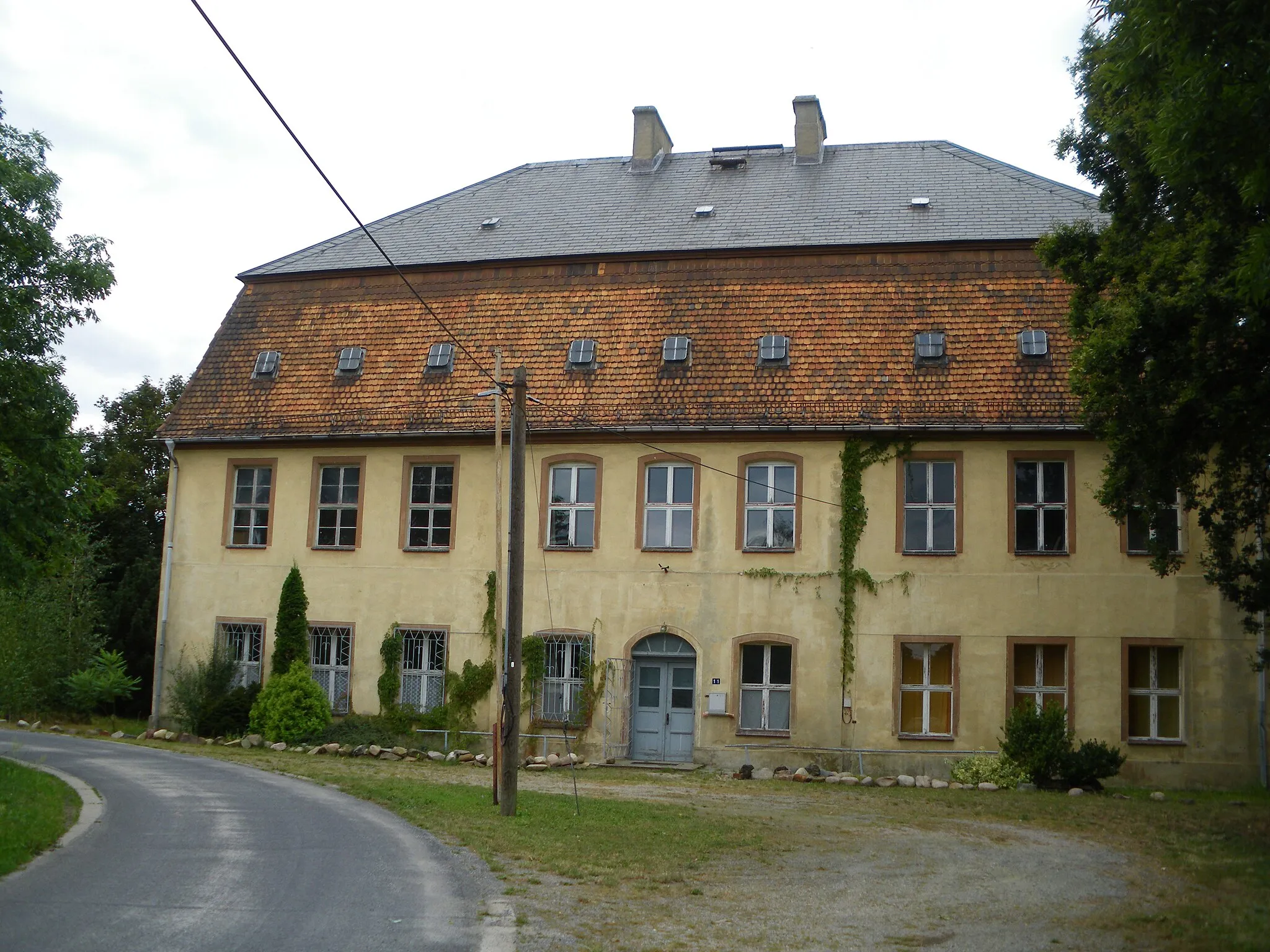 Photo showing: Manor in Mallenchen, Calau, Brandenburg, Germany
