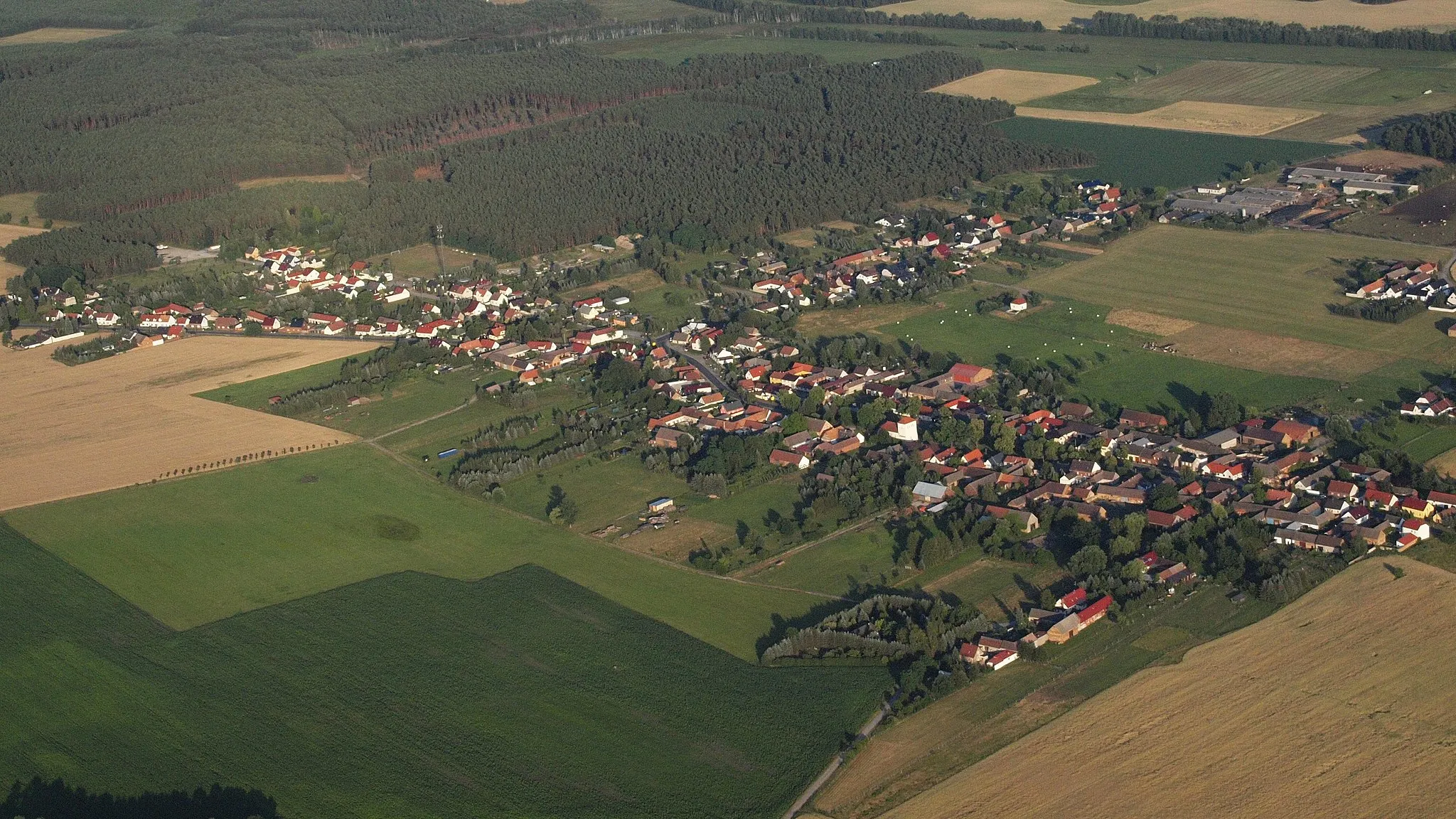 Photo showing: Sorno (Finsterwalde), Luftaufnahme (2015)