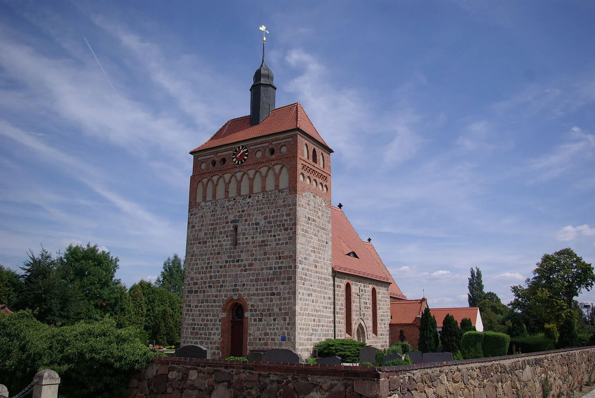 Photo showing: Doberlug-Kirchhain in Brandenburg, Ortsteil Frankena. Die Kirche steht unter Denkmalschutz.