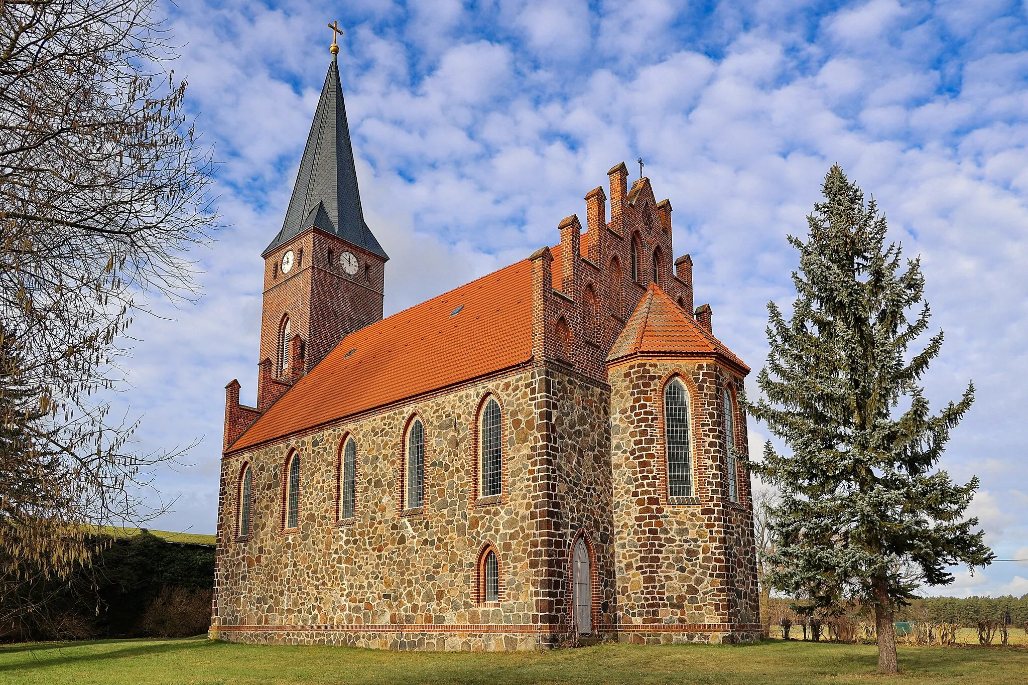 Photo showing: Kirche in Groß-Mehßow, Calau, Brandenburg, Deutschland