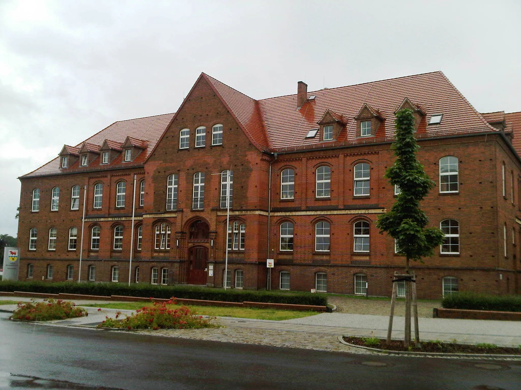 Photo showing: Kreishaus in Calau, Kleinstadt im Landkreis Oberspreewald-Lausitz in Brandenburg