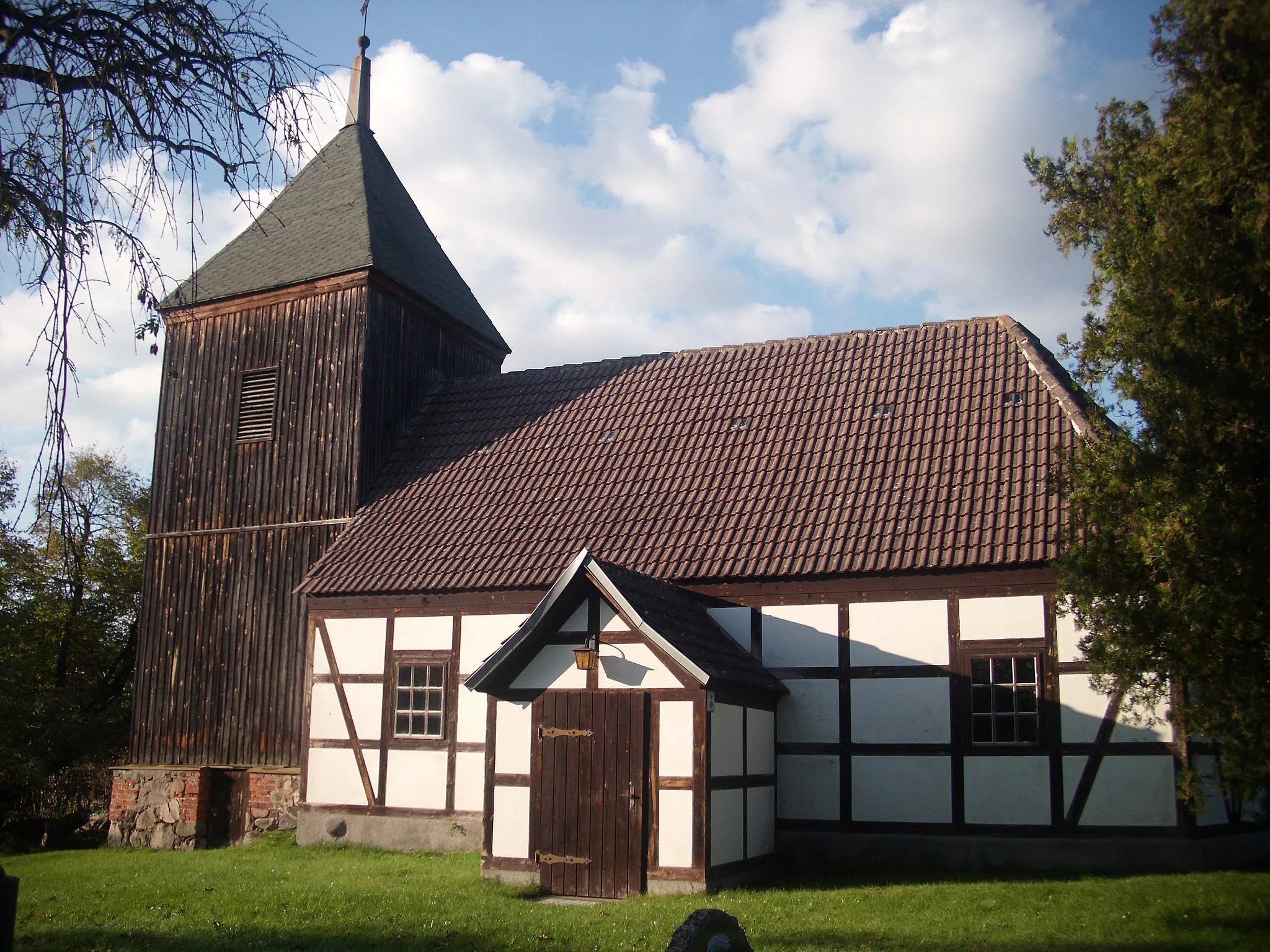 Photo showing: Kirche Reicherskreuz, Naturpark Schlaubetal, Brandenburg