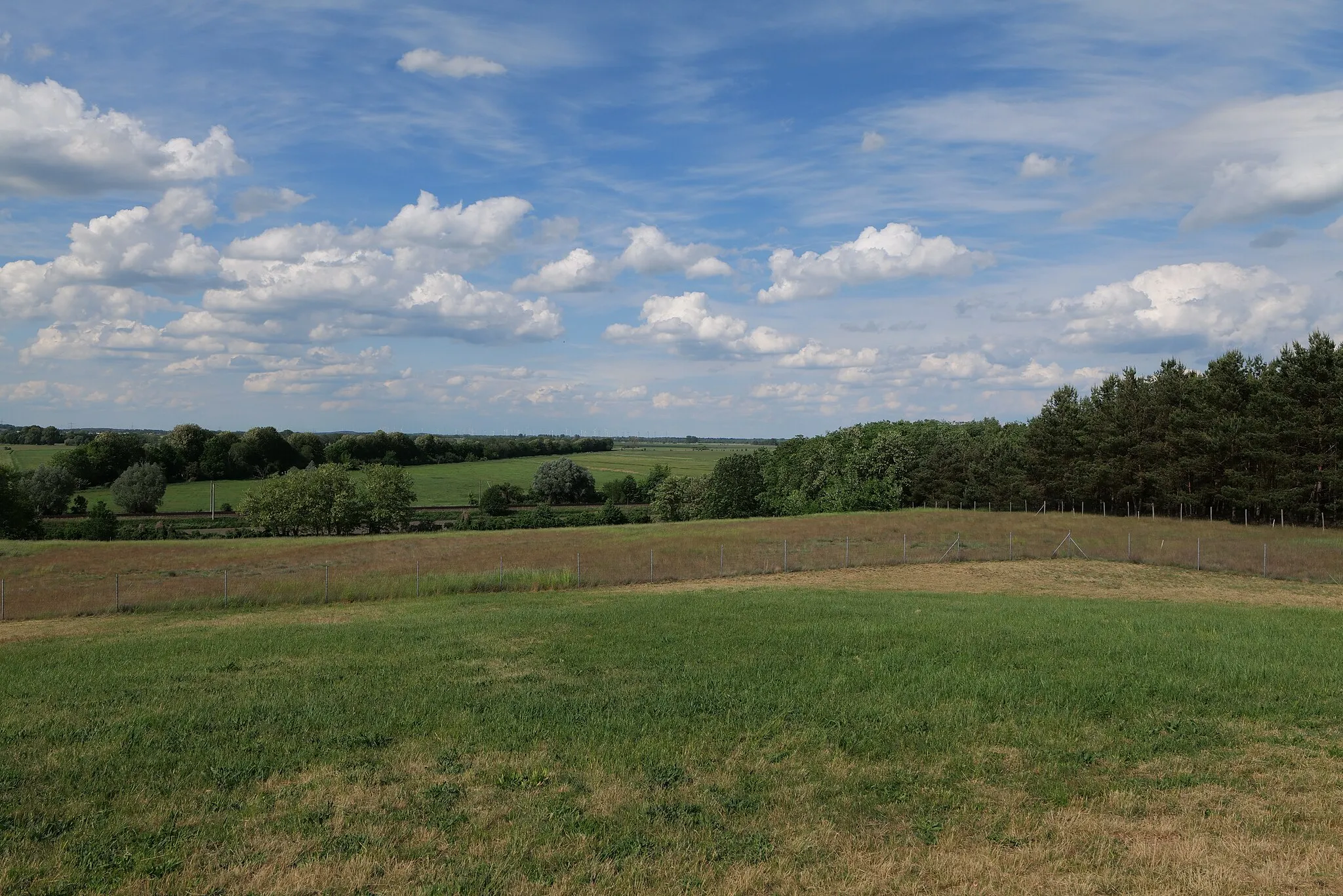 Photo showing: Blick vom Windmühlenberg in Krielow.