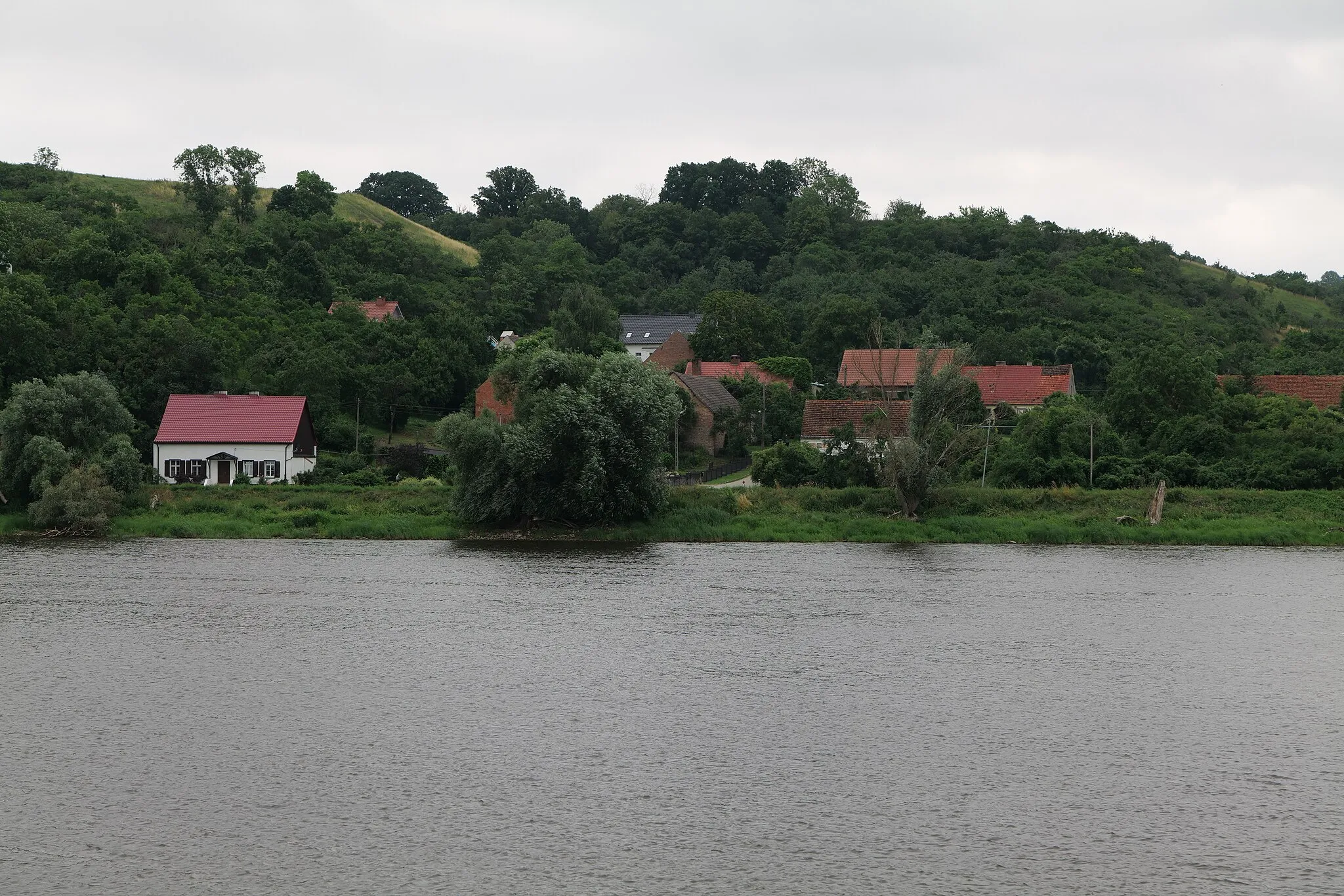 Photo showing: Zatoń Dolna von der andern Oderseite im Nationalpark Unteres Odertal aus.