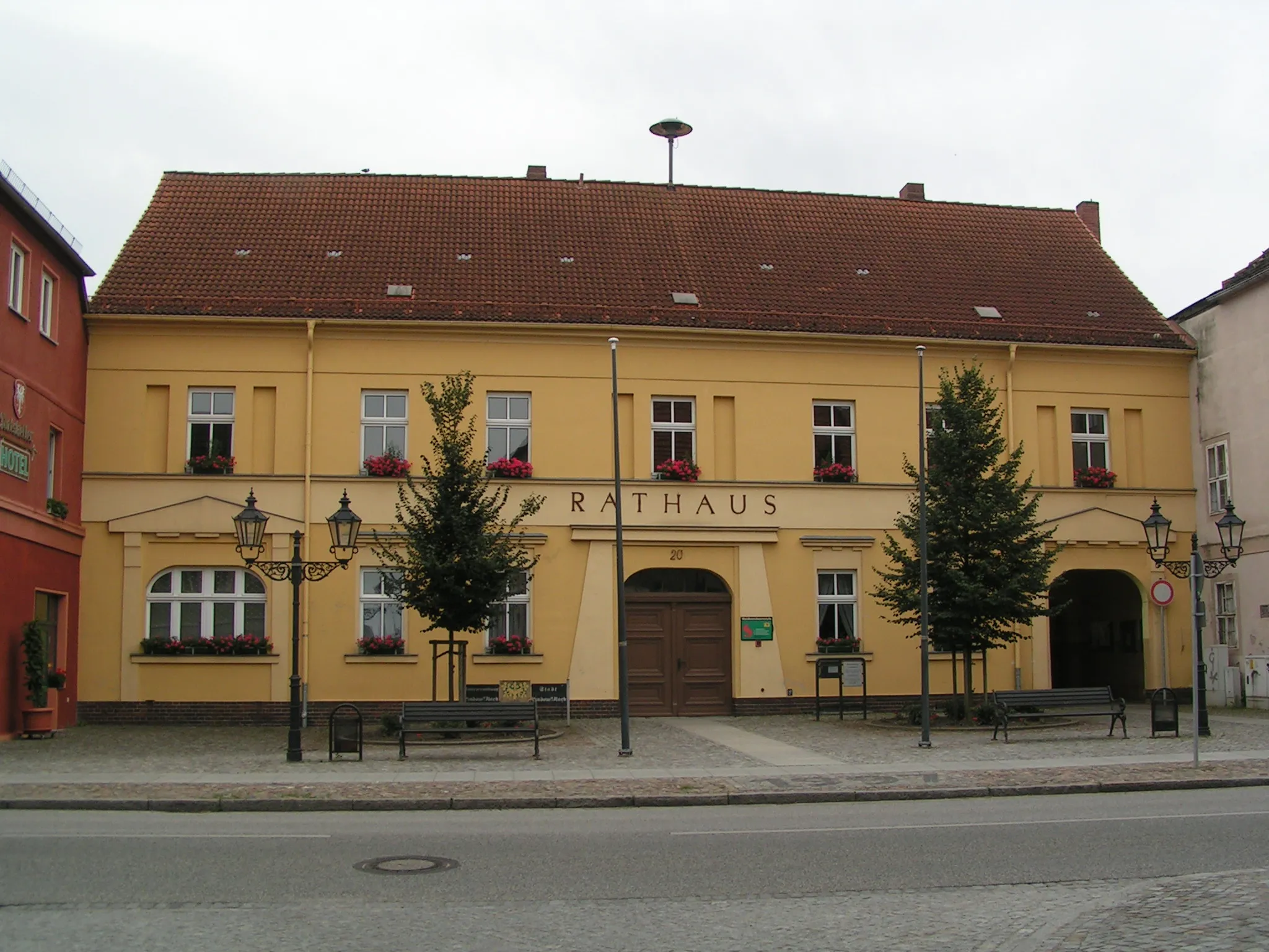 Photo showing: Rathaus von Lindow (Mark), Land Brandenburg