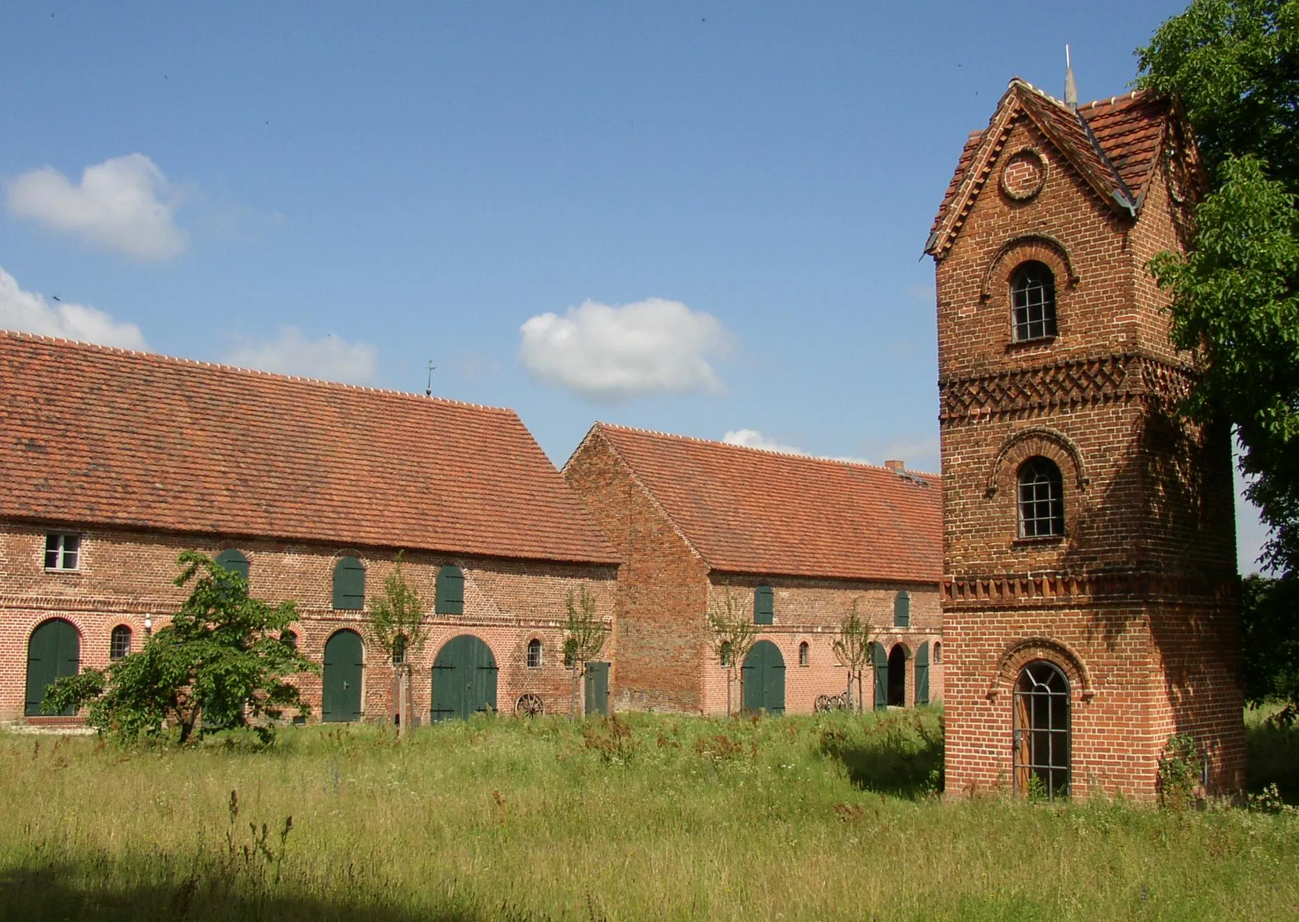 Photo showing: Farmyard in Kleßen in Brandenburg, Germany