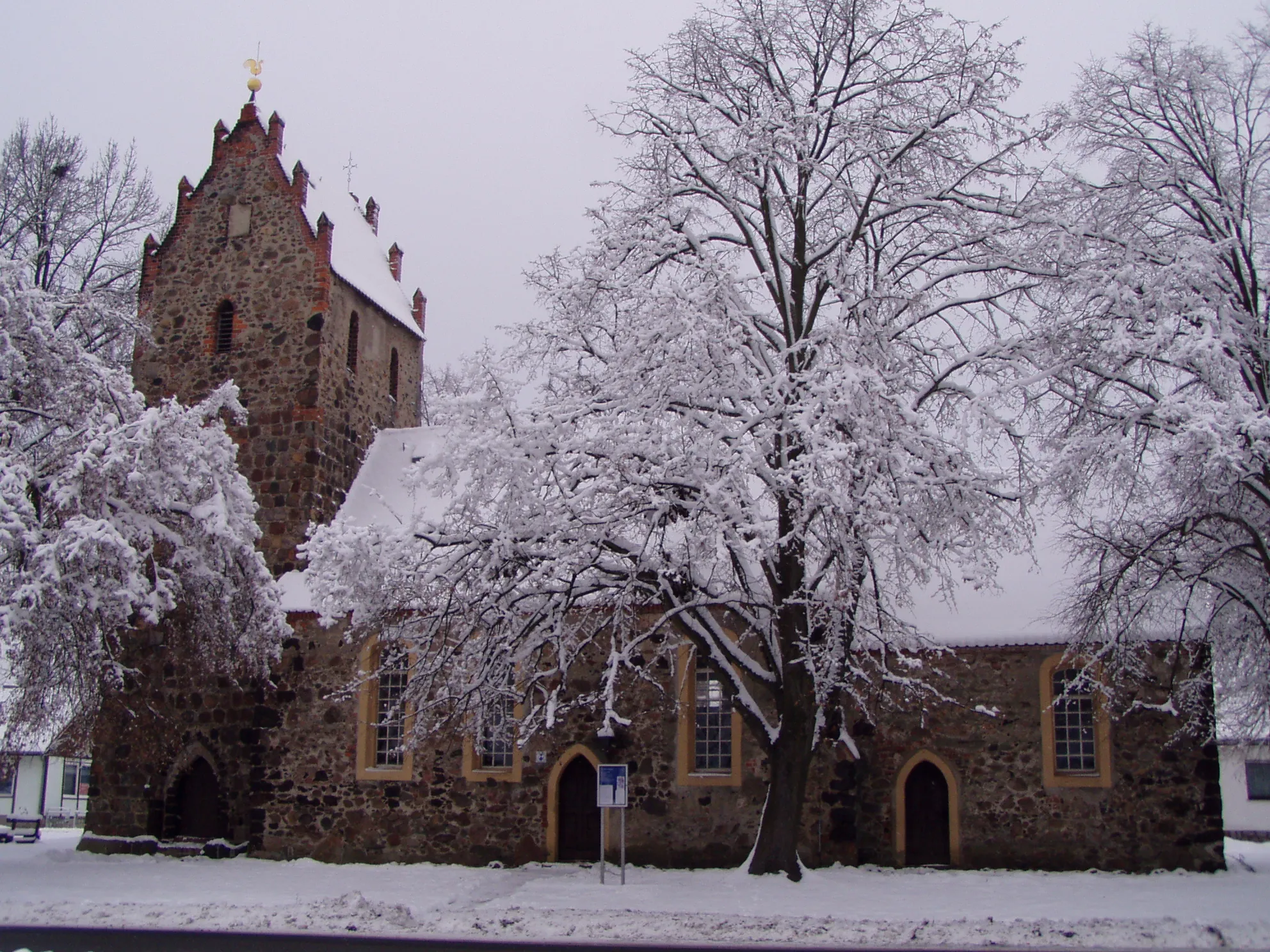 Photo showing: Church Prießen Doberlug-Kirchhain Elbe Elster