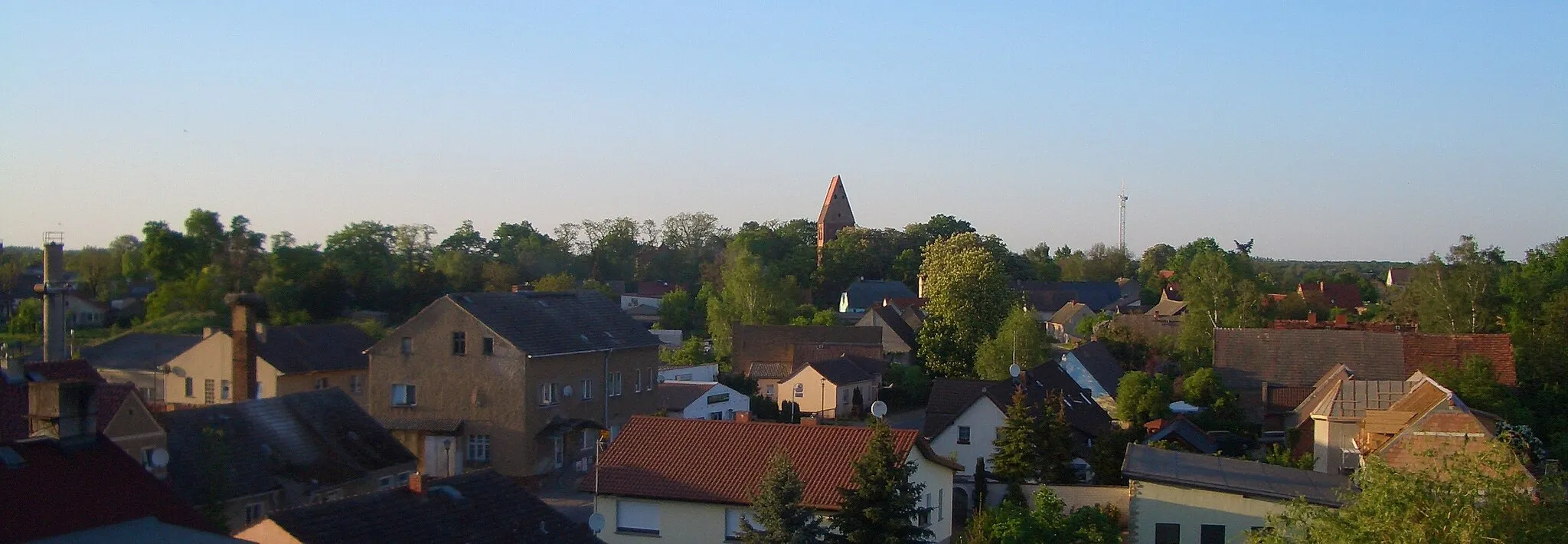 Photo showing: Panorama von Pessin aus ca. 15 Meter Höhe