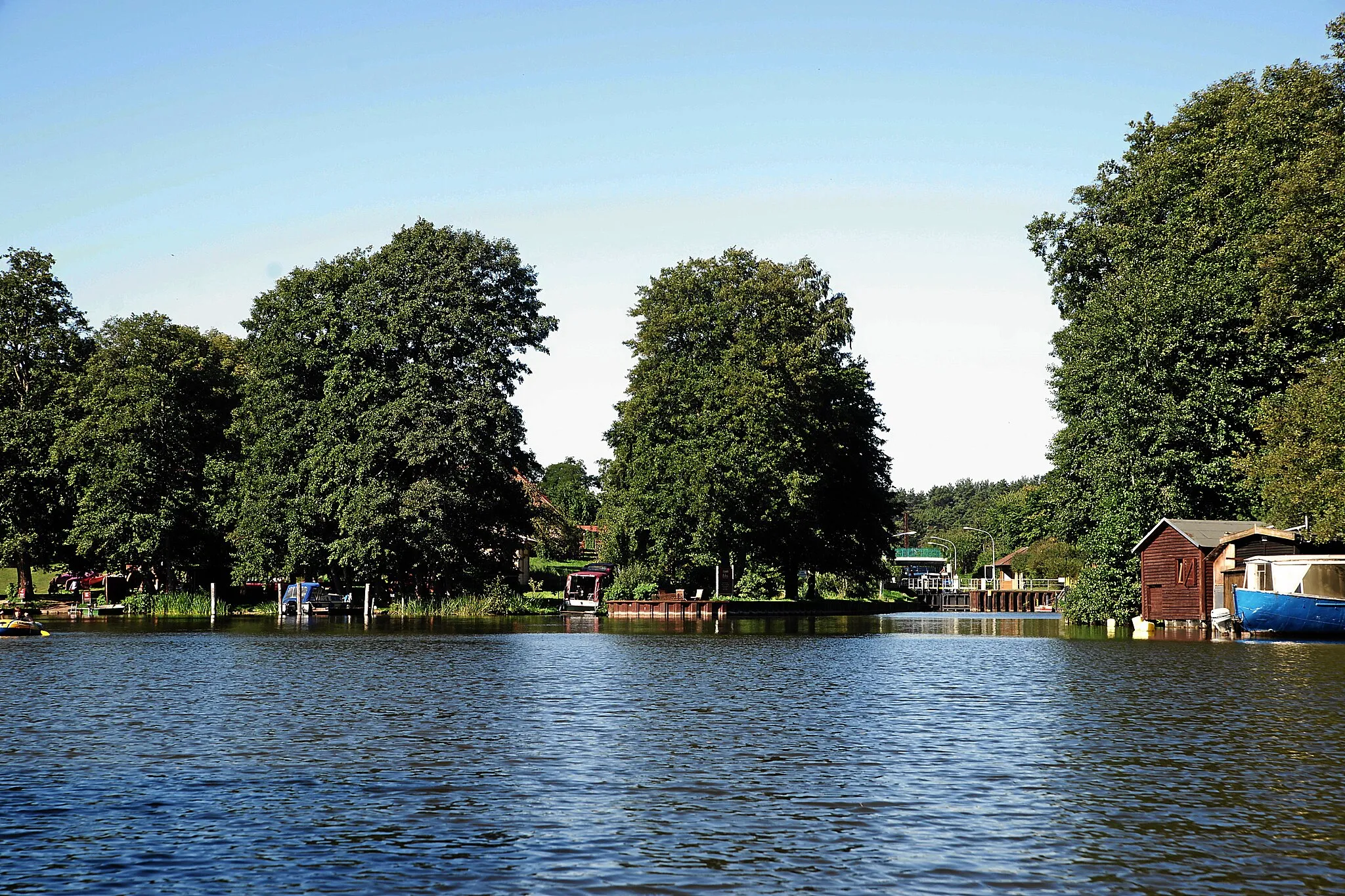 Photo showing: Schleuse Diemitz, Einfahrt vom Labussee her