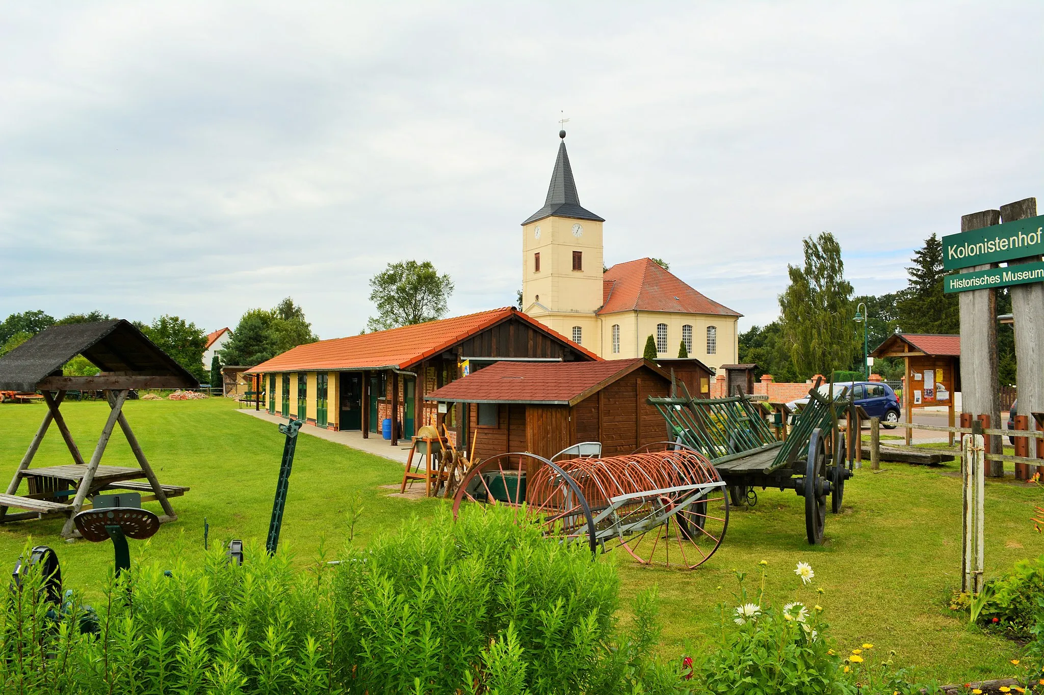 Photo showing: Freilichtmuseum des Heimathauses Großderschau zur Kolonisierungsgeschichte im Rhinluch und Dossebruch