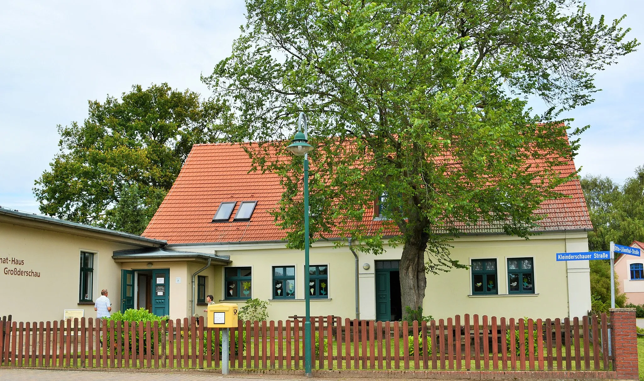 Photo showing: Heimathaus mit Heimatmuseum zur  Kolonisierungsgeschichte im Rhinluch und Dossebruch  in Großderschau, Landkreis Havelland