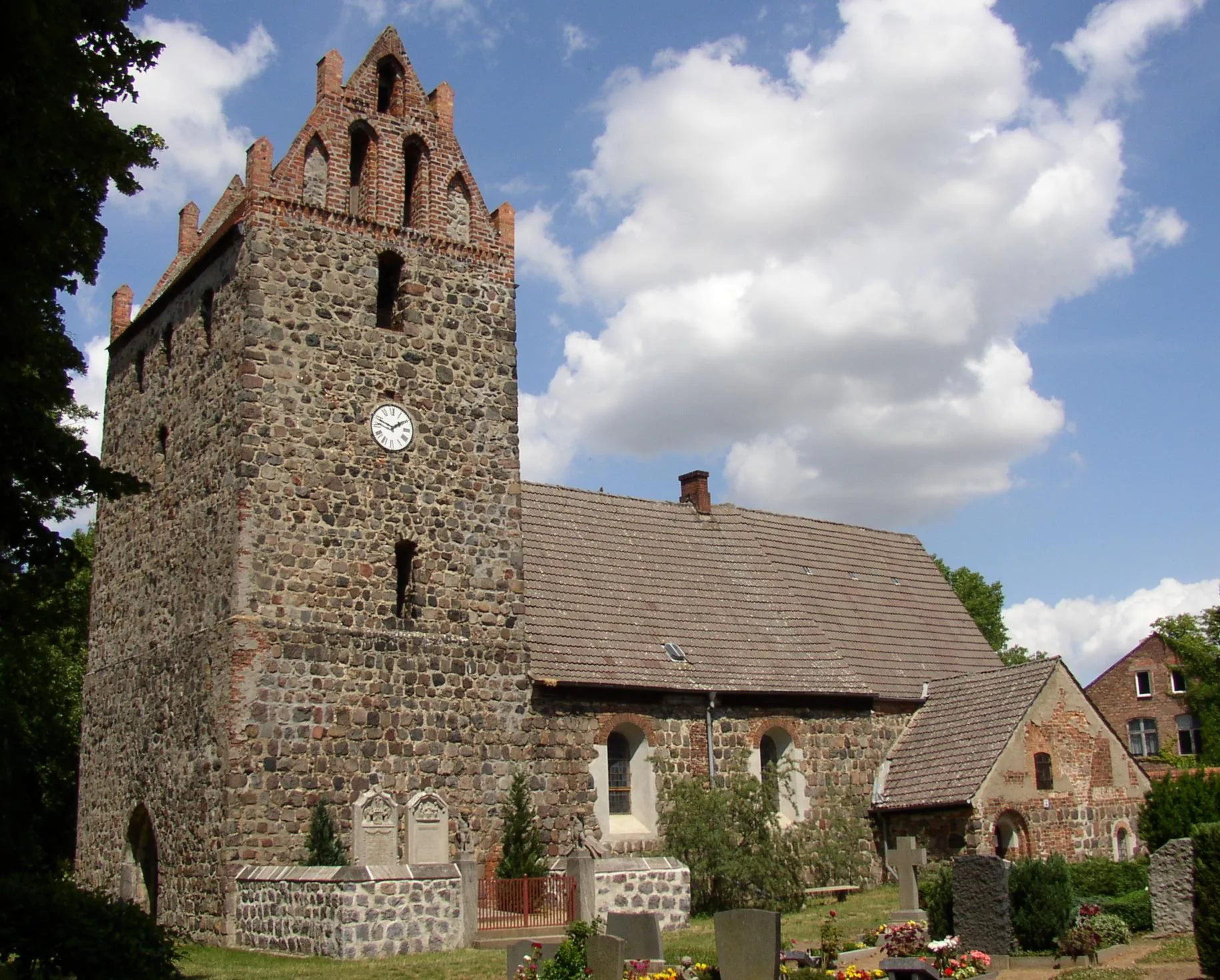 Photo showing: Church in Bernau-Börnicke in Brandenburg, Germany