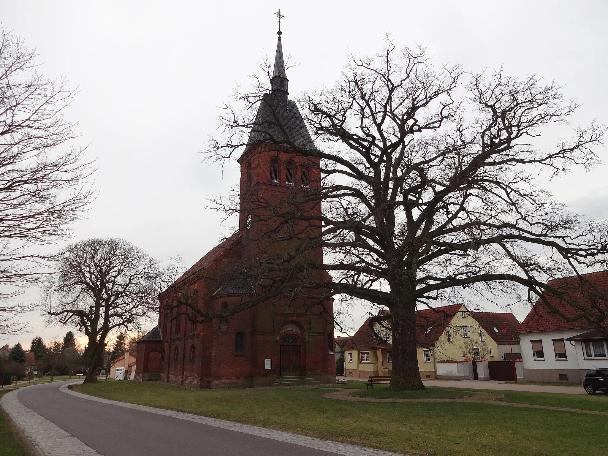 Photo showing: Denkmalgeschützte Dorfkirche Betzin (Gemeinde Fehrbellin)