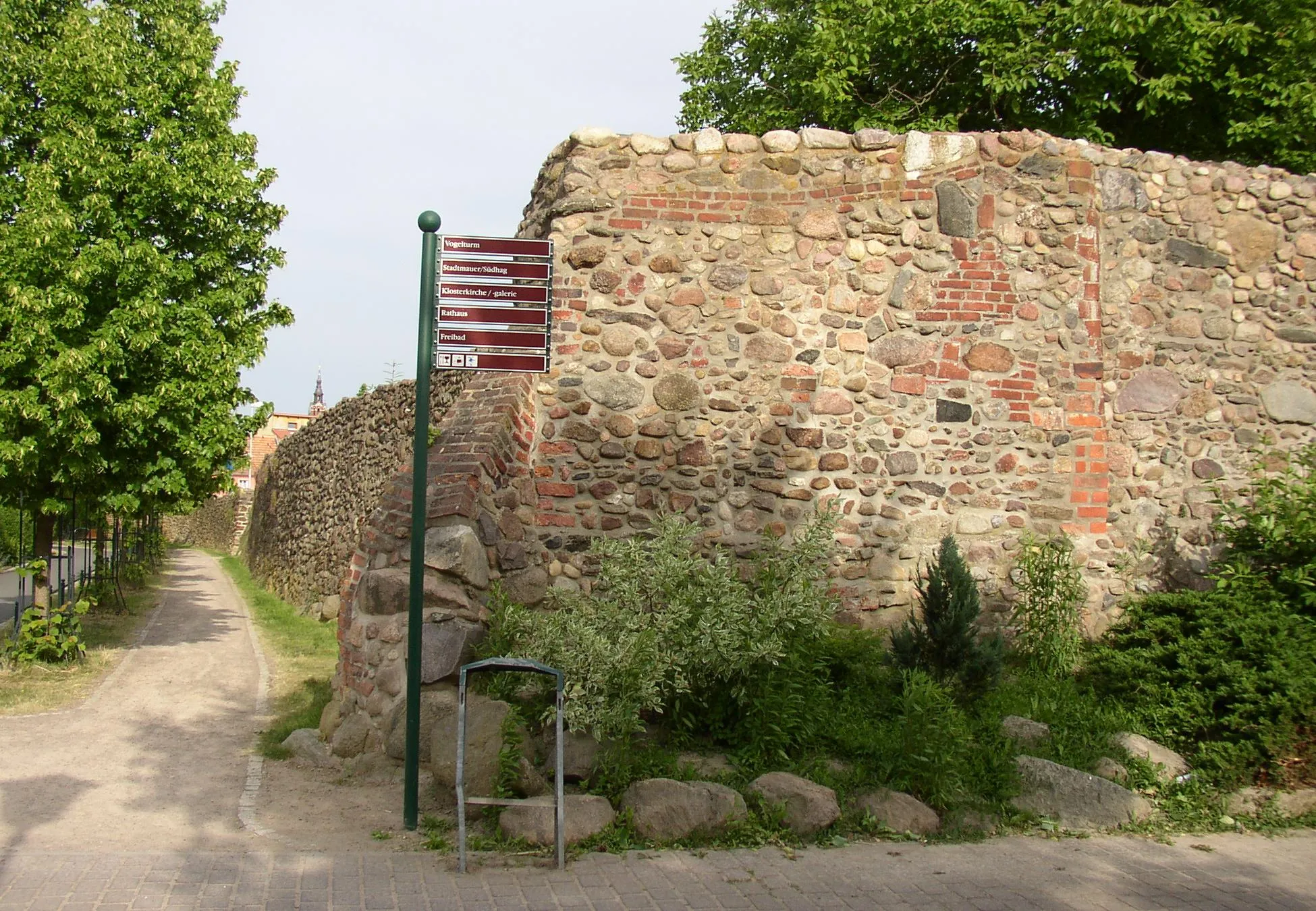 Photo showing: City wall in Dahme in Brandenburg, Germany