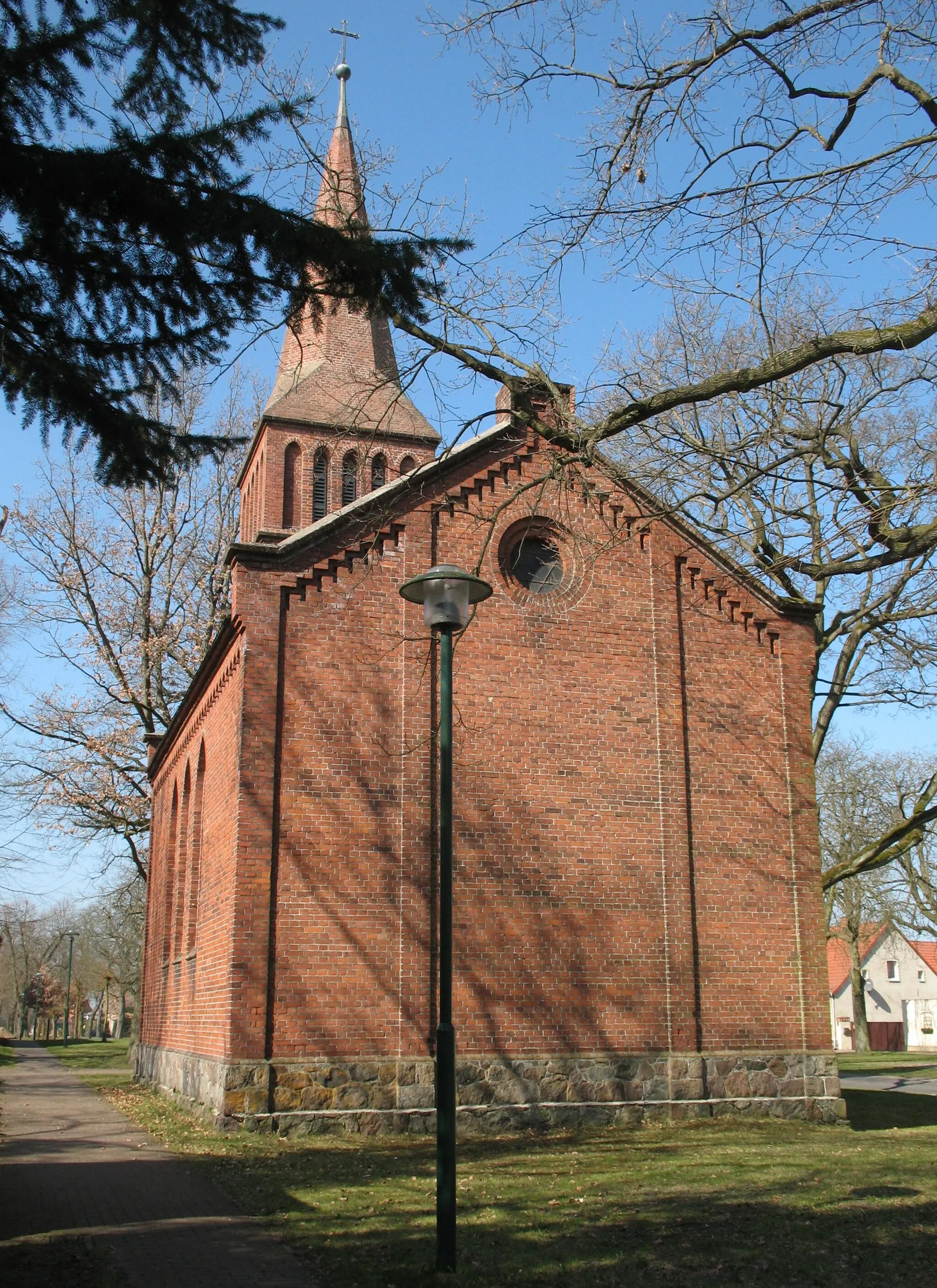 Photo showing: Church in Vielitzsee-Seebeck in Brandenburg, Germany