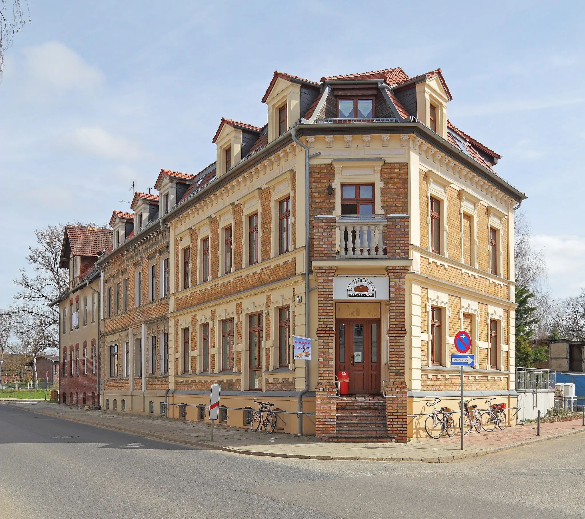 Photo showing: Old house with bakery in Briesen (Mark), Brandenburg, Germany