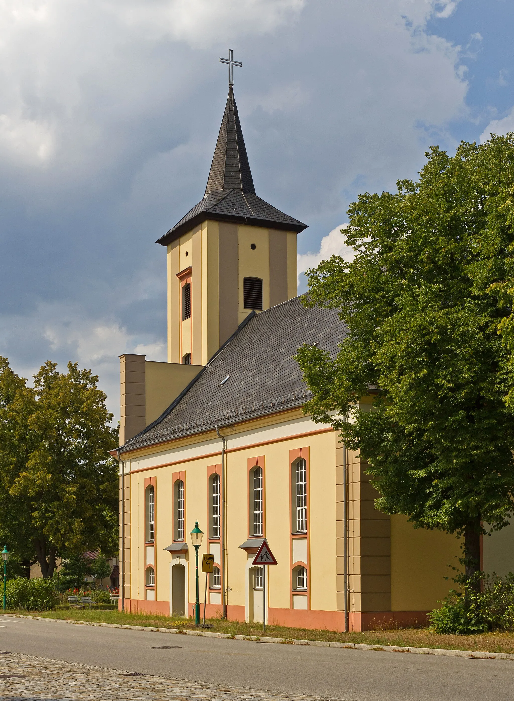 Photo showing: Village church in Märkisch Buchholz, Brandenburg, Germany