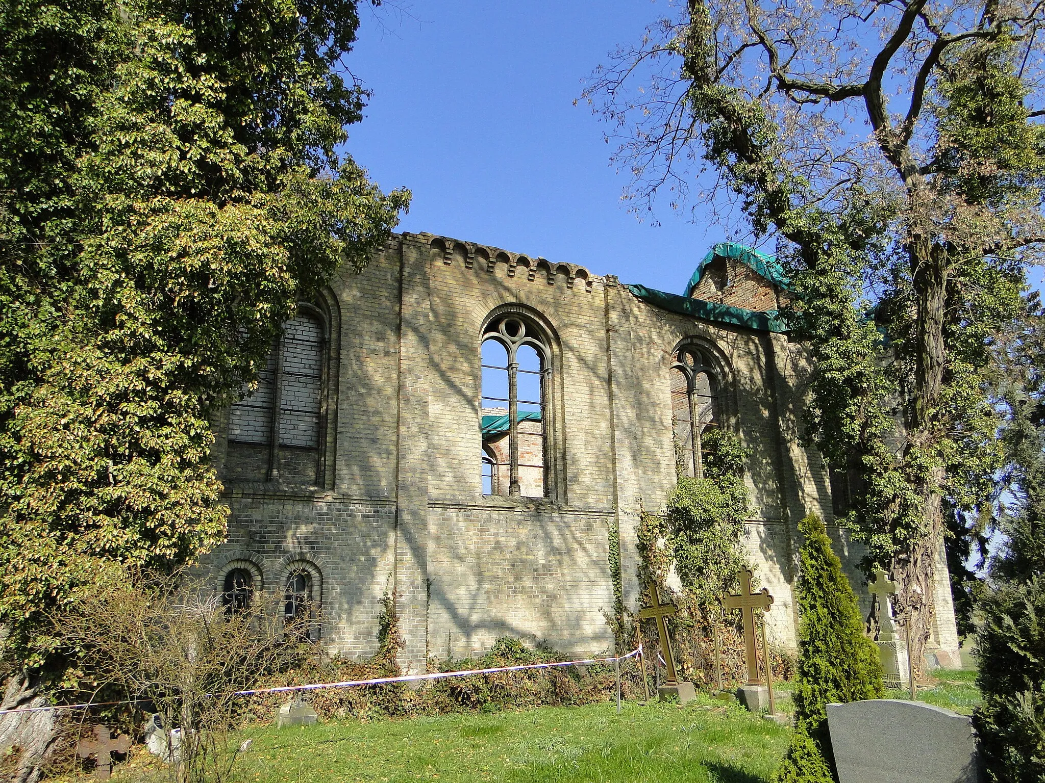 Photo showing: Church ruin in Altthymen, disctrict Oberhavel, Brandenburg, Germany
