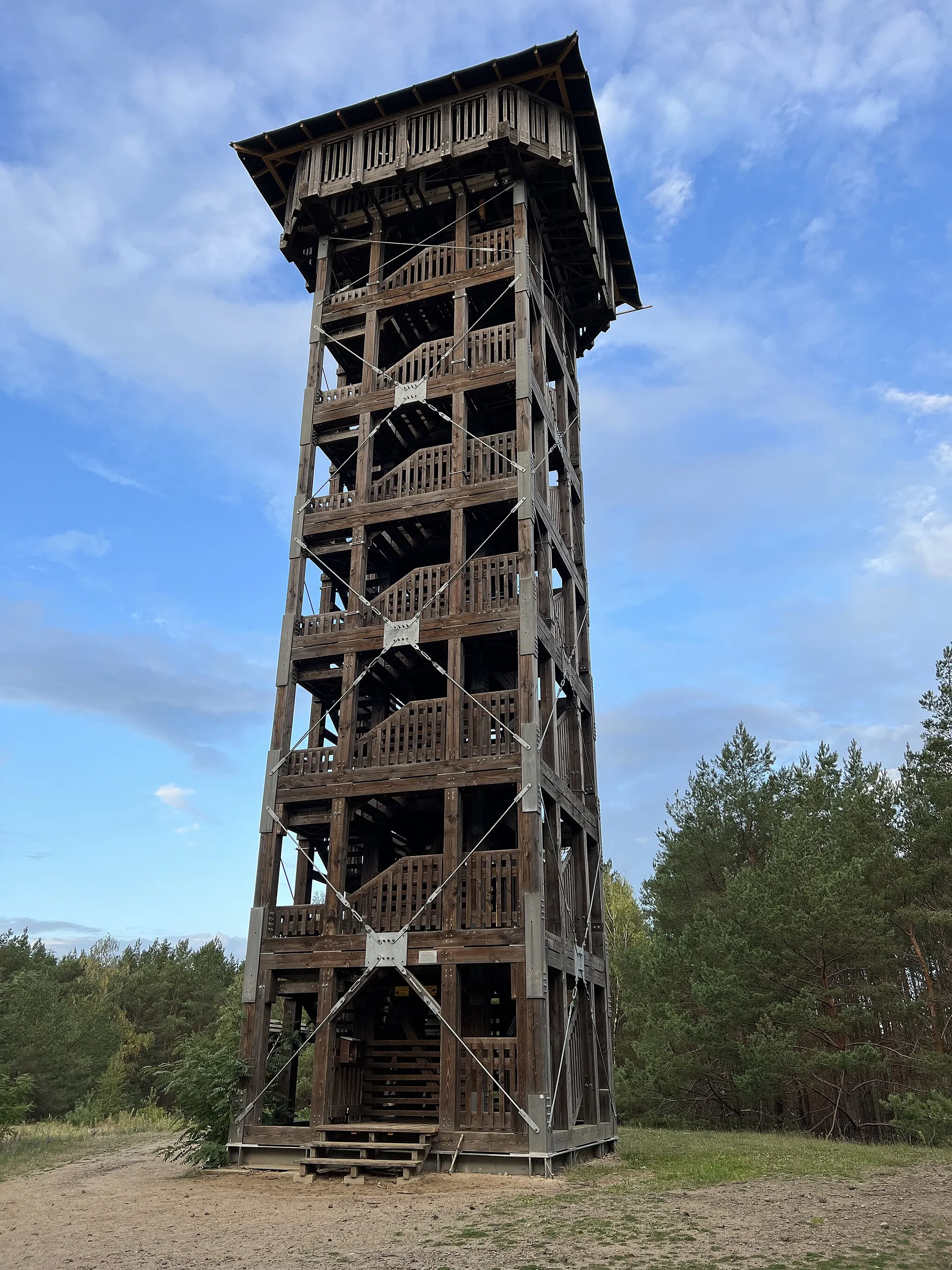 Photo showing: Aussichtsturm Löwendorfer Berg in Trebbin (Landkreis Teltow-Fläming)