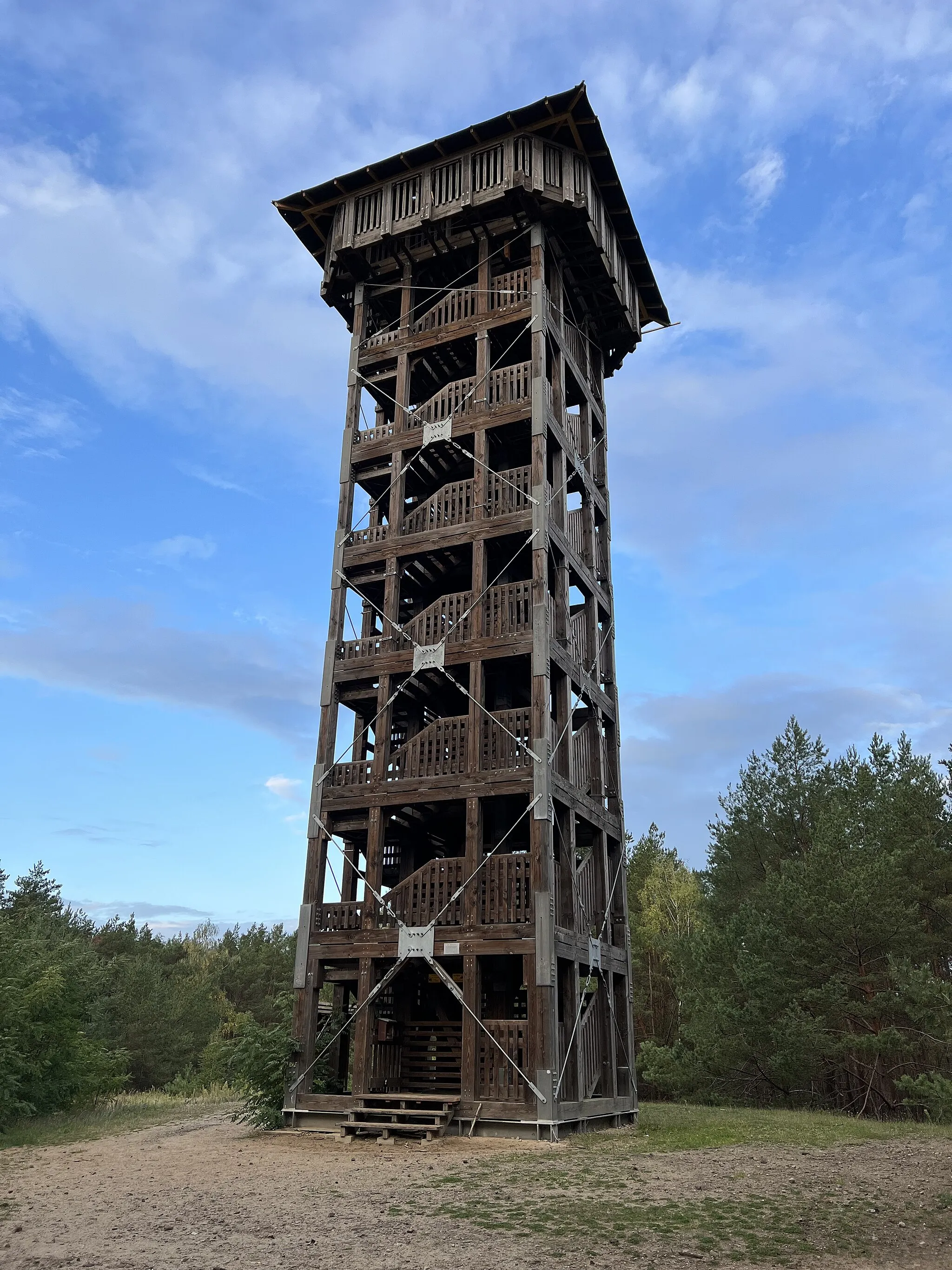 Photo showing: Aussichtsturm Löwendorfer Berg in Trebbin (Landkreis Teltow-Fläming)