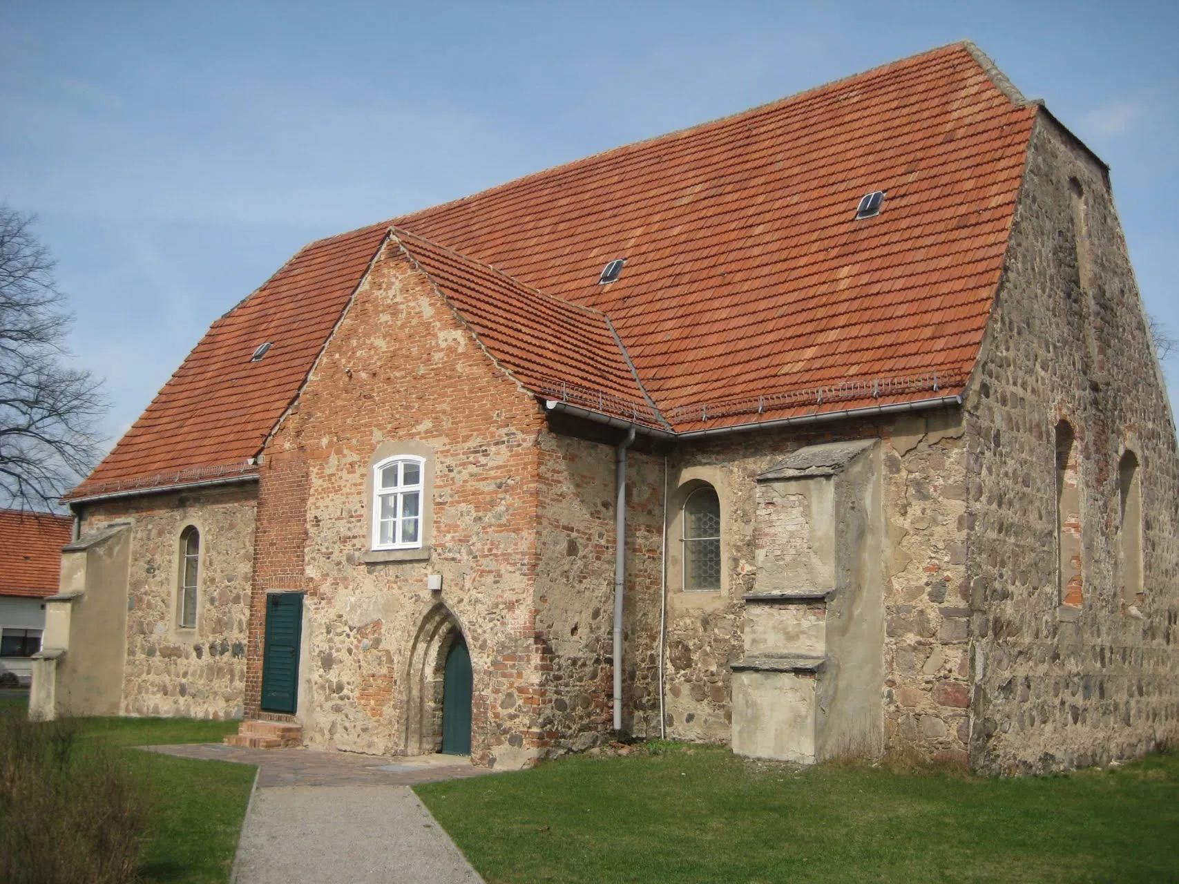 Photo showing: Dorfkirche in Paplitz (Baruth/Mark)