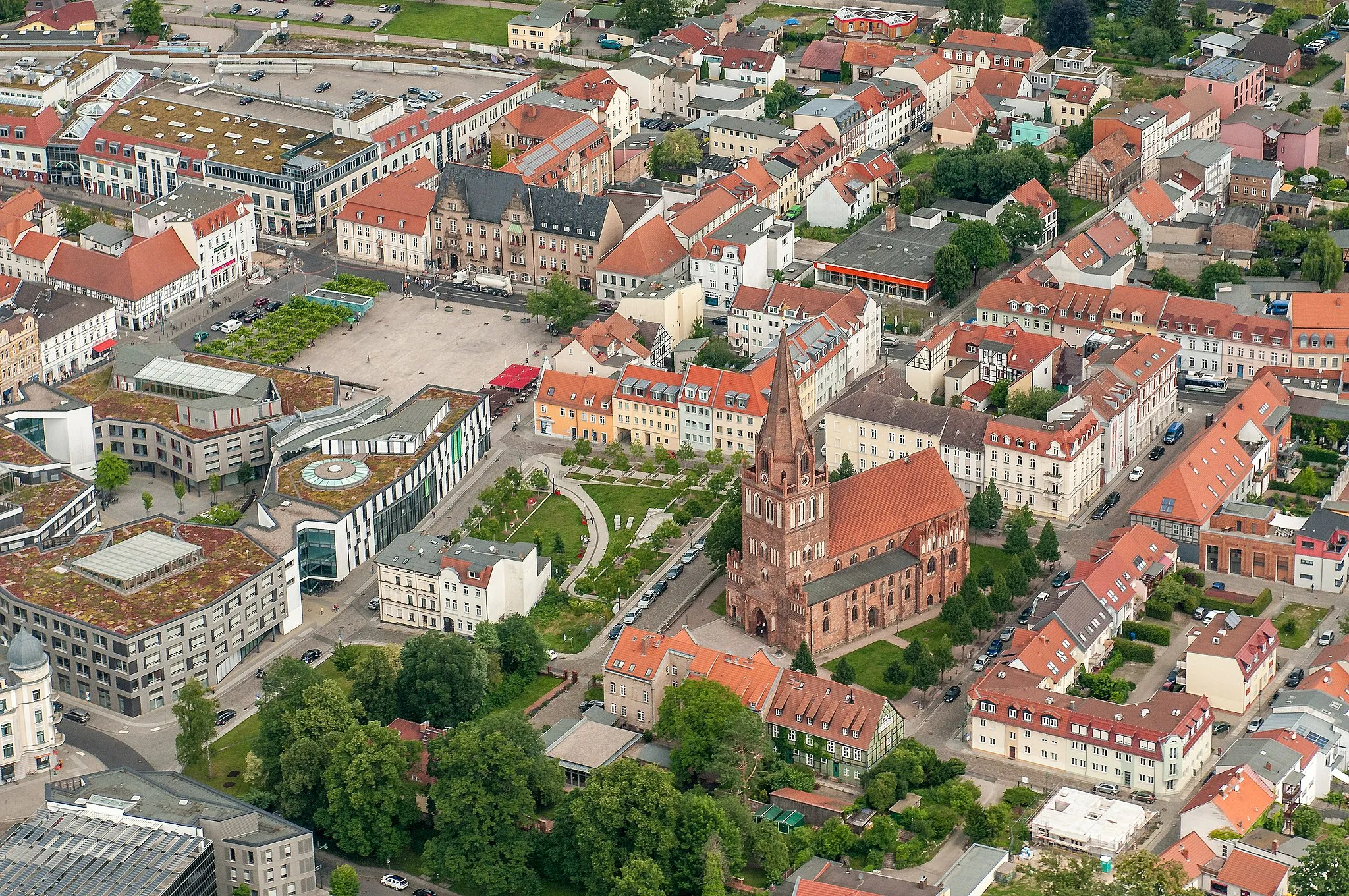 Photo showing: Stadtzentrum Eberswalde