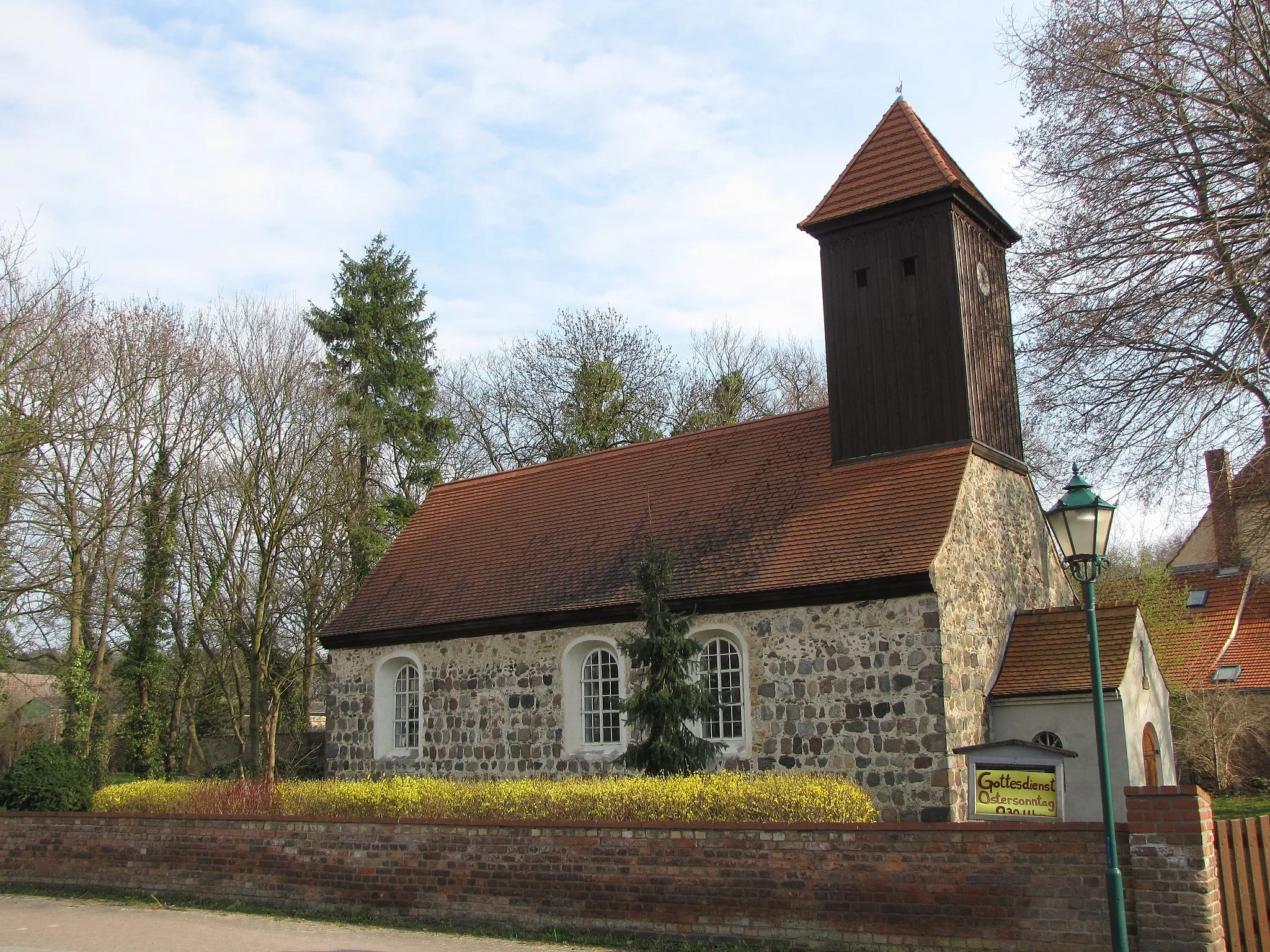 Photo showing: Klein Kienitz, Gemeinde Rangsdorf, Brandenburg, Germany, Church, around 1300