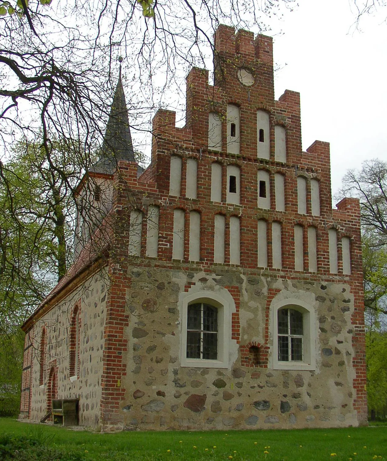 Photo showing: Church in Kyritz-Berlitt in Brandenburg, Germany