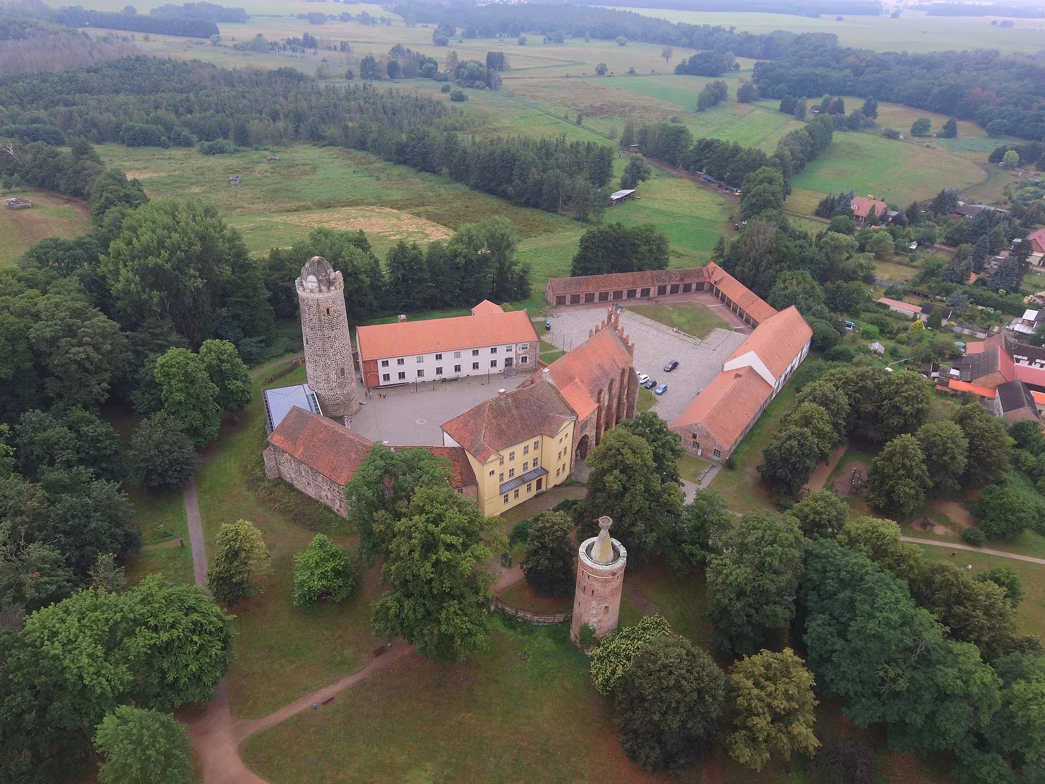 Photo showing: Burg Ziesar im Luftbild von Nordosten