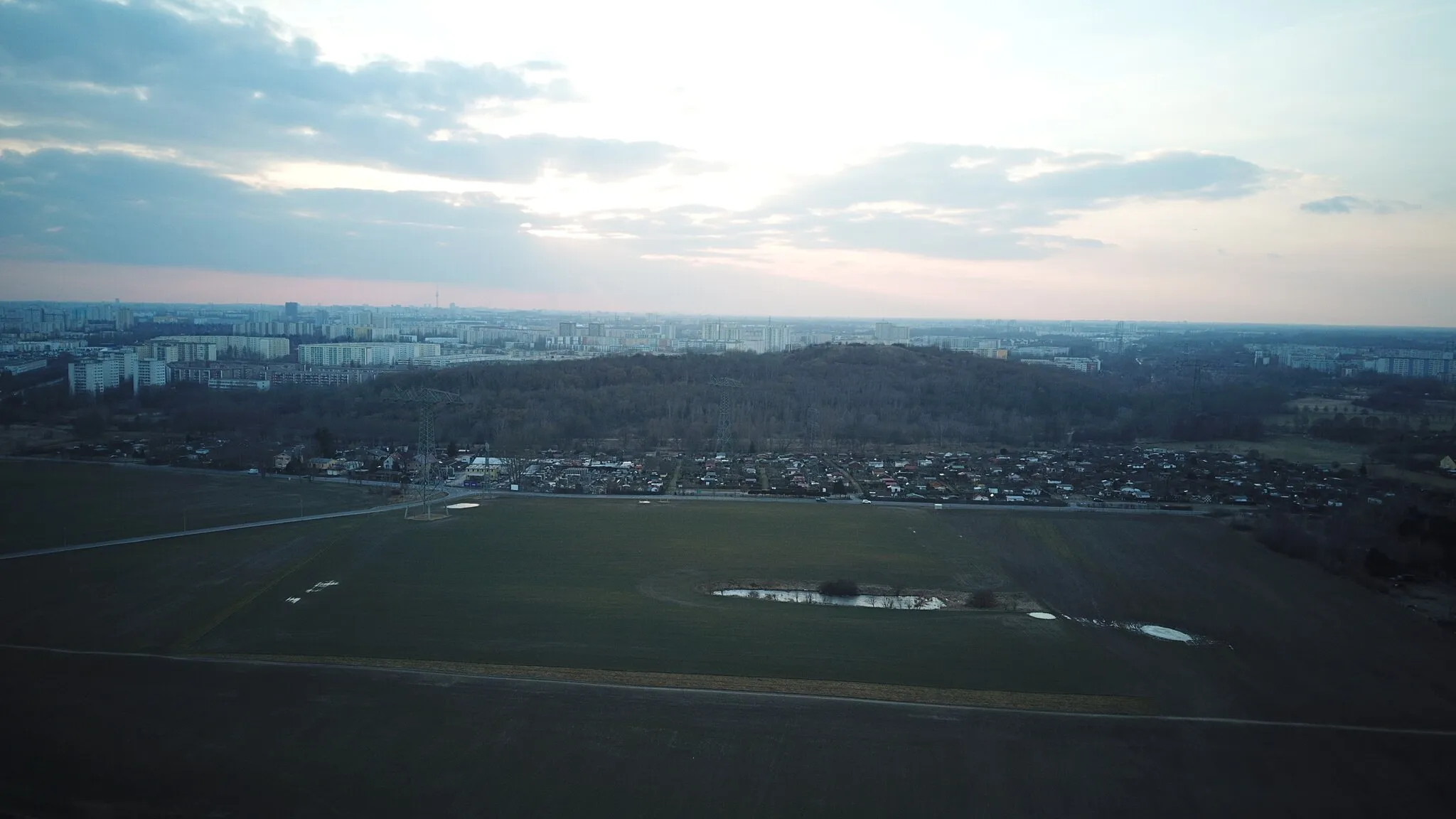 Photo showing: Ahrensfelder Berge von oben