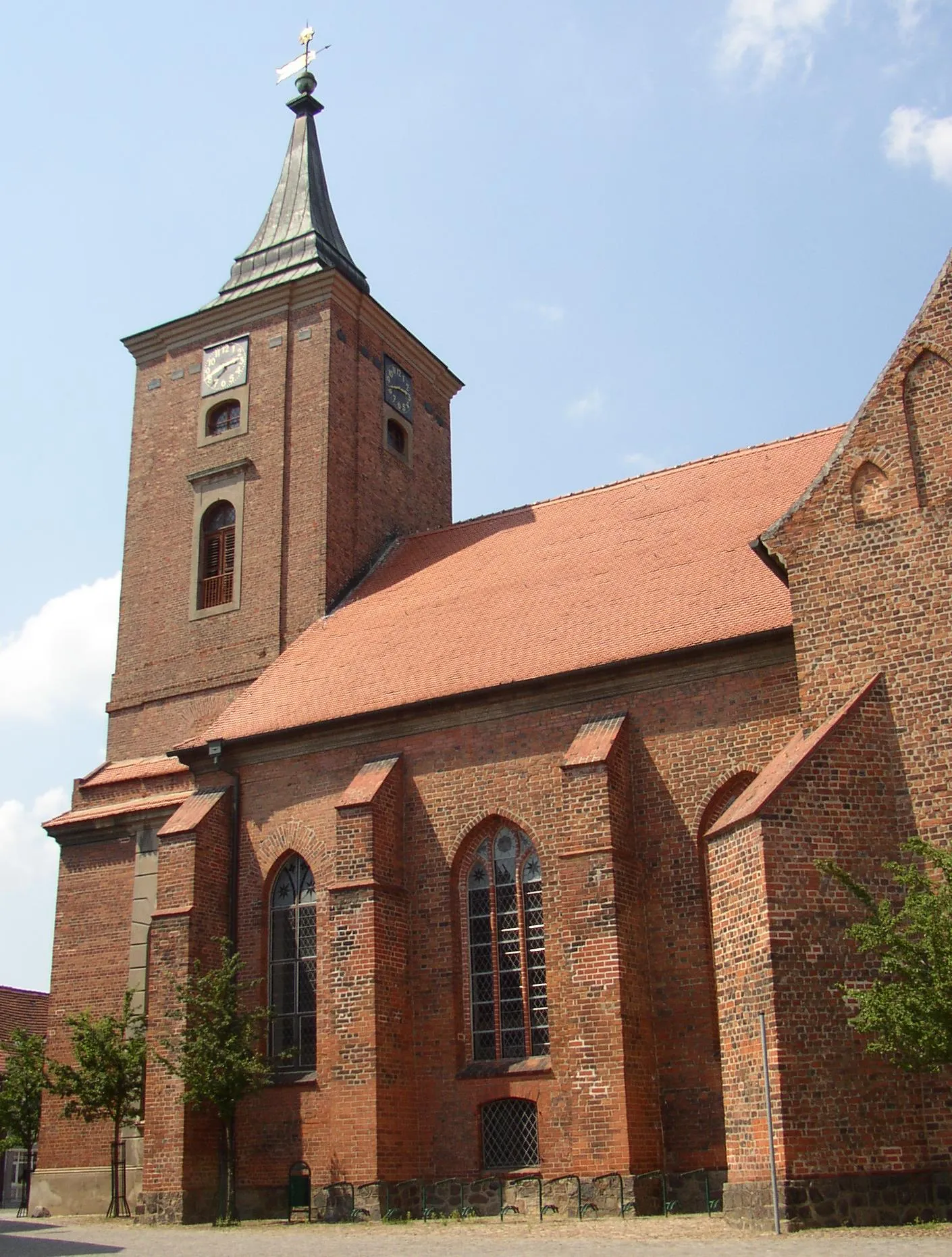 Photo showing: Church in Lenzen in Brandenburg, Germany