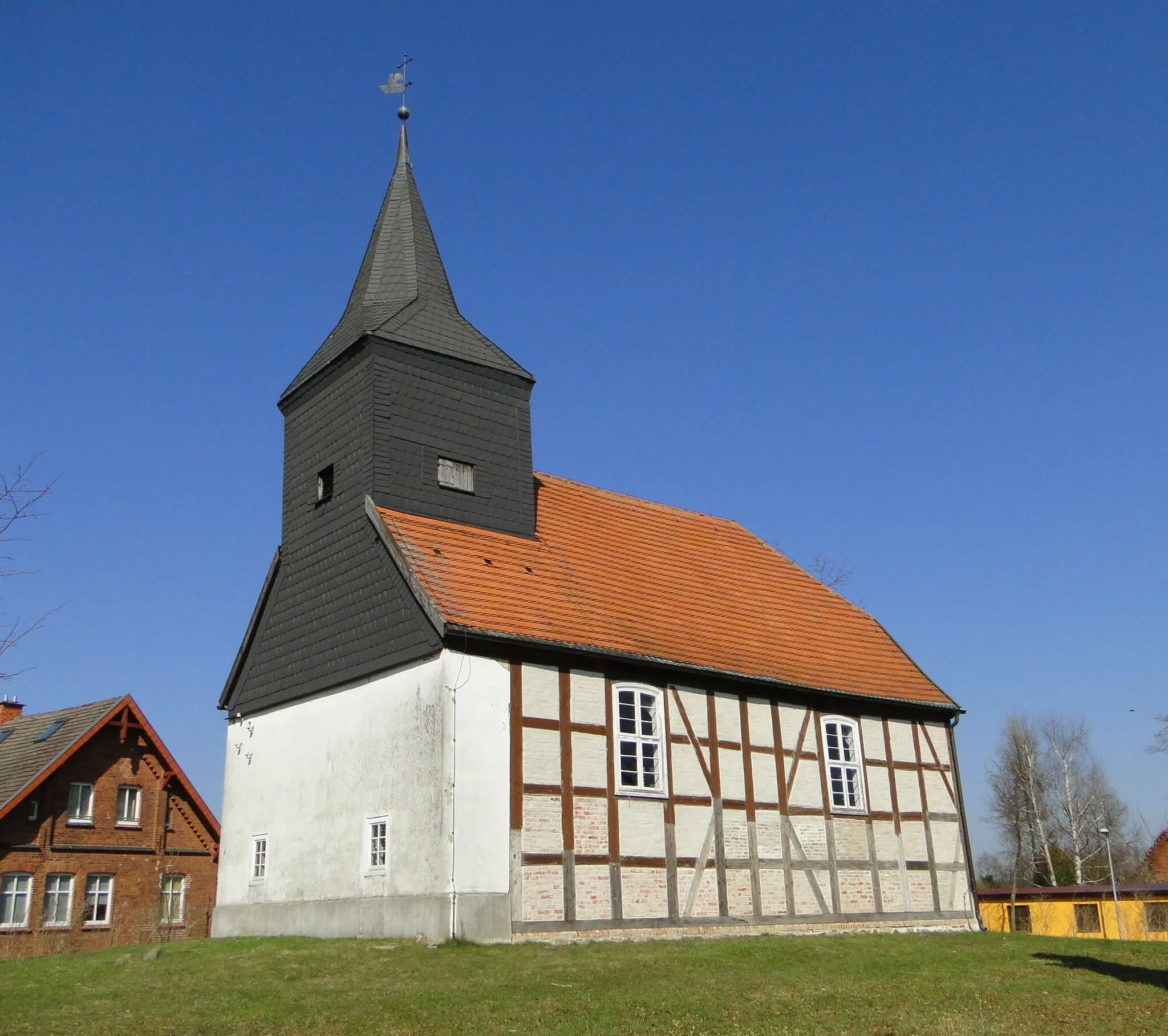 Photo showing: Church in Fürstensee, disctrict Mecklenburgische Seenplatte, Mecklenburg-Vorpommern, Germany