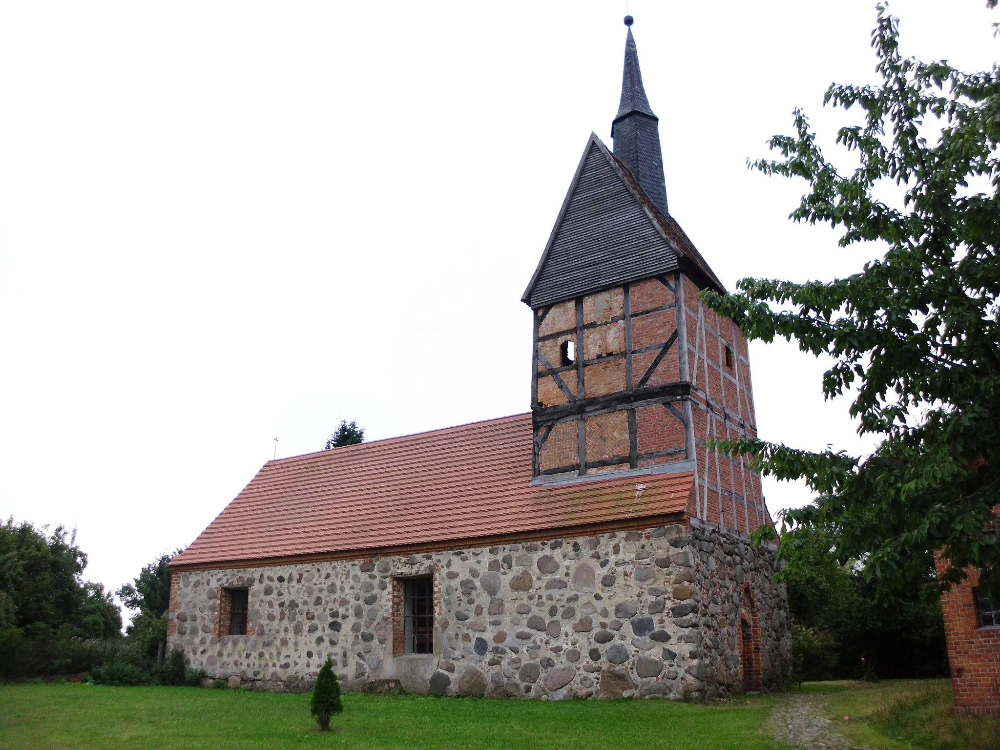 Photo showing: Dorfkirche in Kleinow, Plattenburg, Prignitz