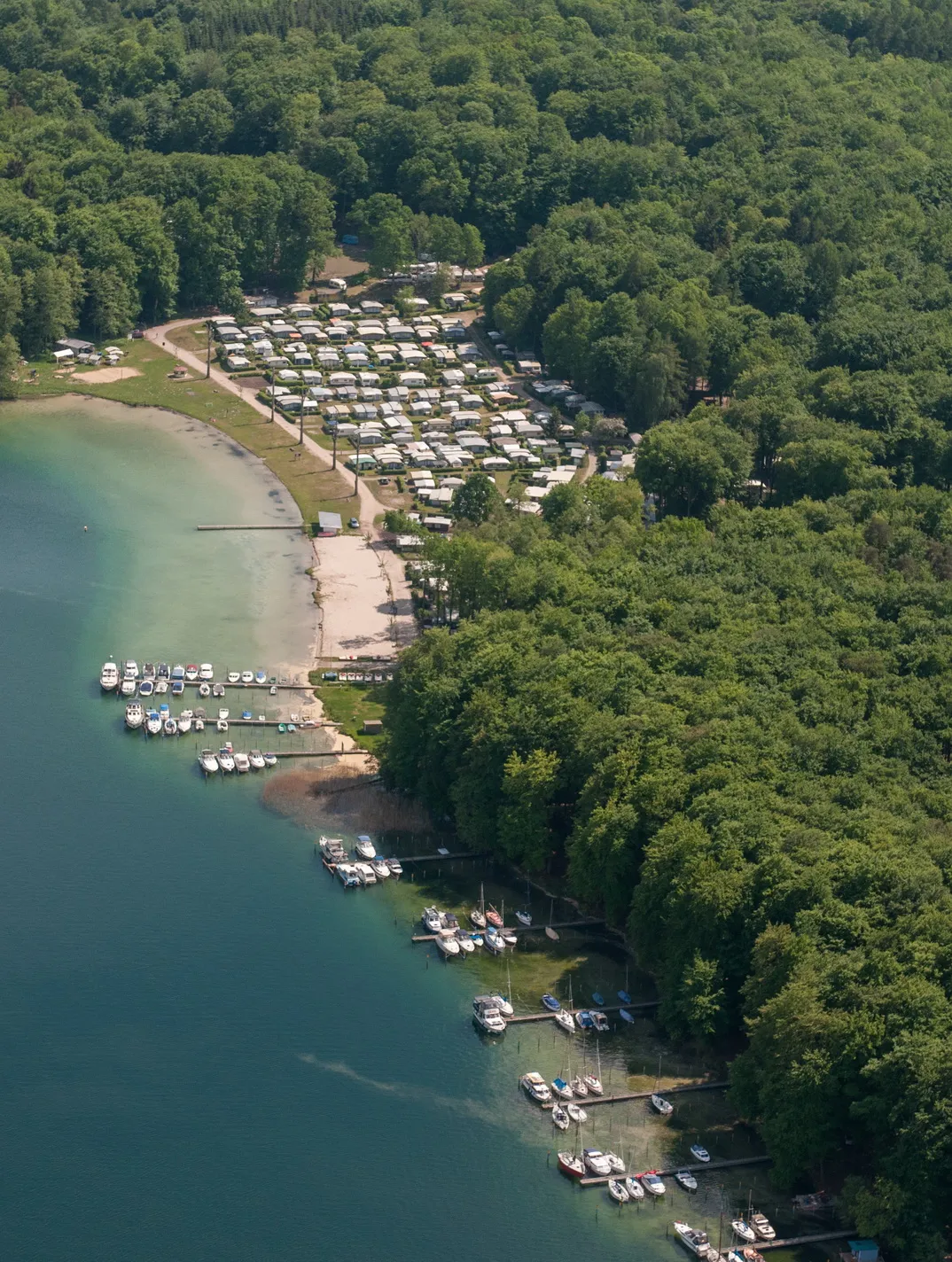 Photo showing: Zeltplatz Süßer Winkel am Werbellinsee