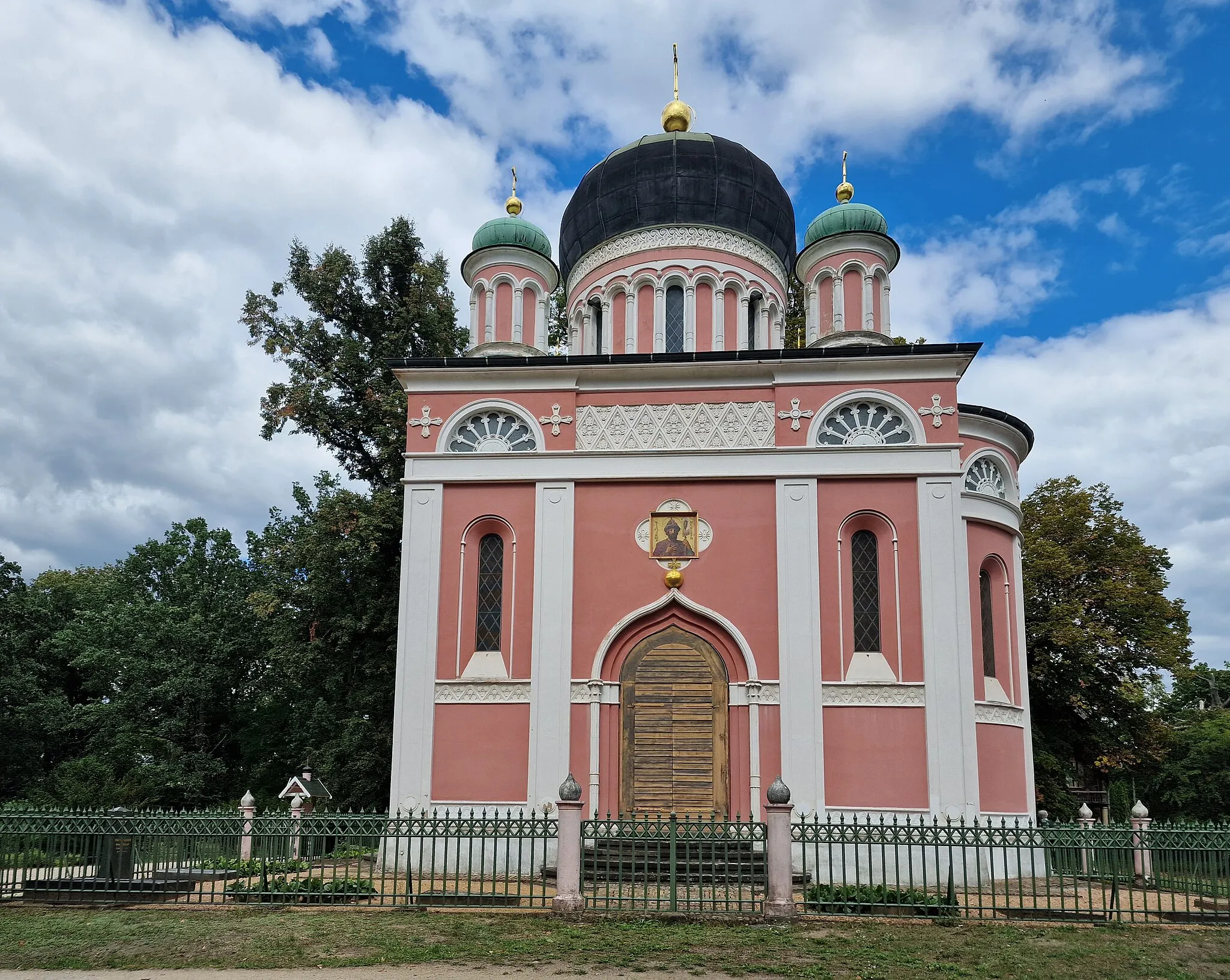 Photo showing: Alexander-Newski-Gedächtniskirche (Alexander-Newski-Kapelle) in Potsdam, Russische Kolonie 14