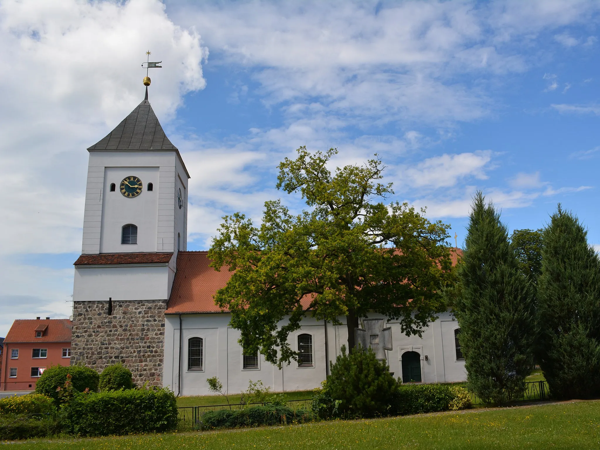 Photo showing: Denkmalgeschützte evangelische Stadtkirche in Rhinow, Landkreis Havelland, erbaut 1734-1745