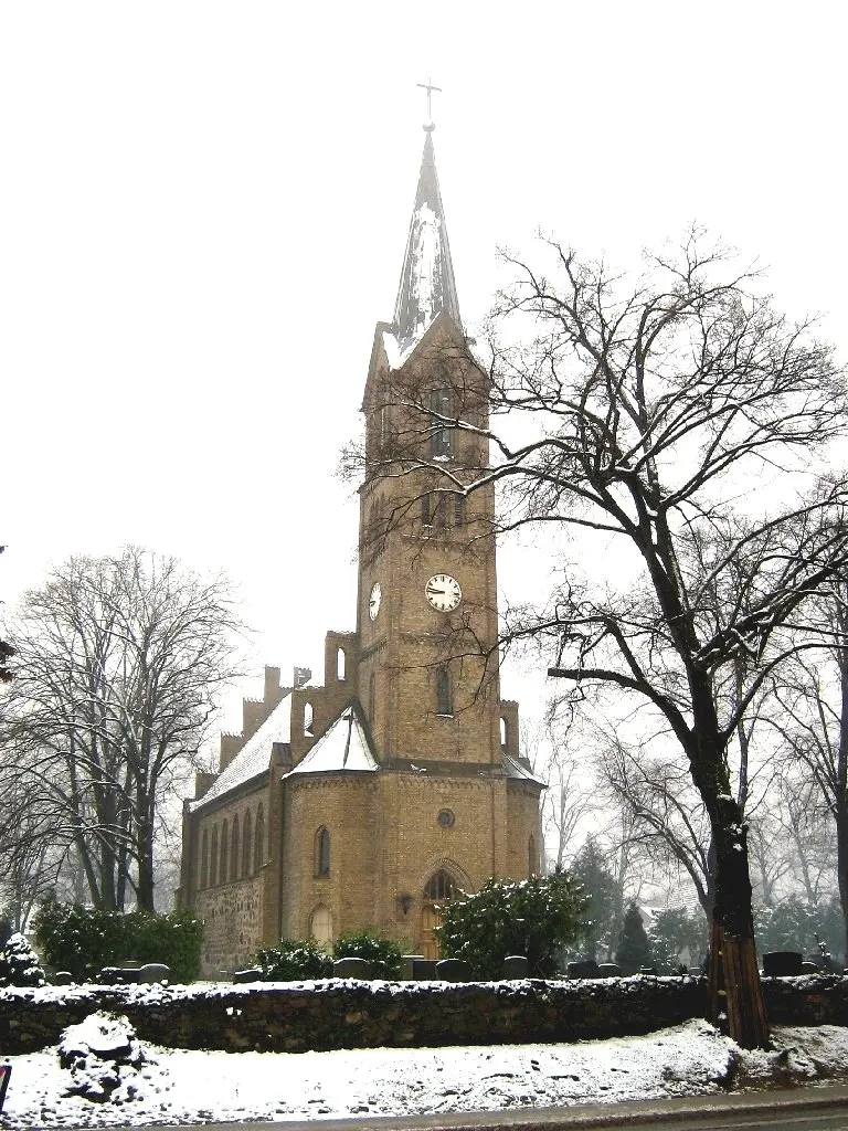 Photo showing: Dorfkirche in Glindow, Brandenburg (Germany), Baumeister Friedrich August Stüler