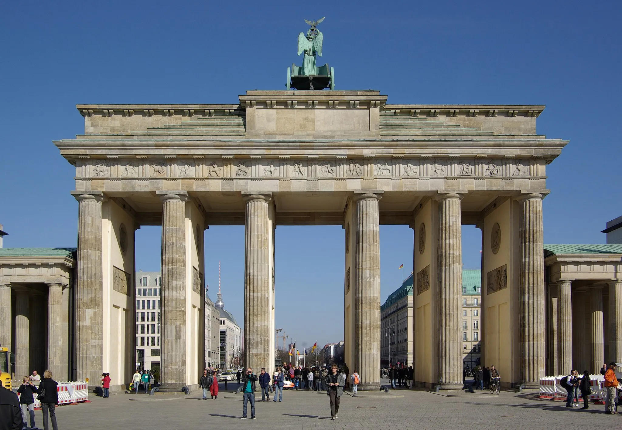 Photo showing: germany, Berlin, Brandenburg gate, westside