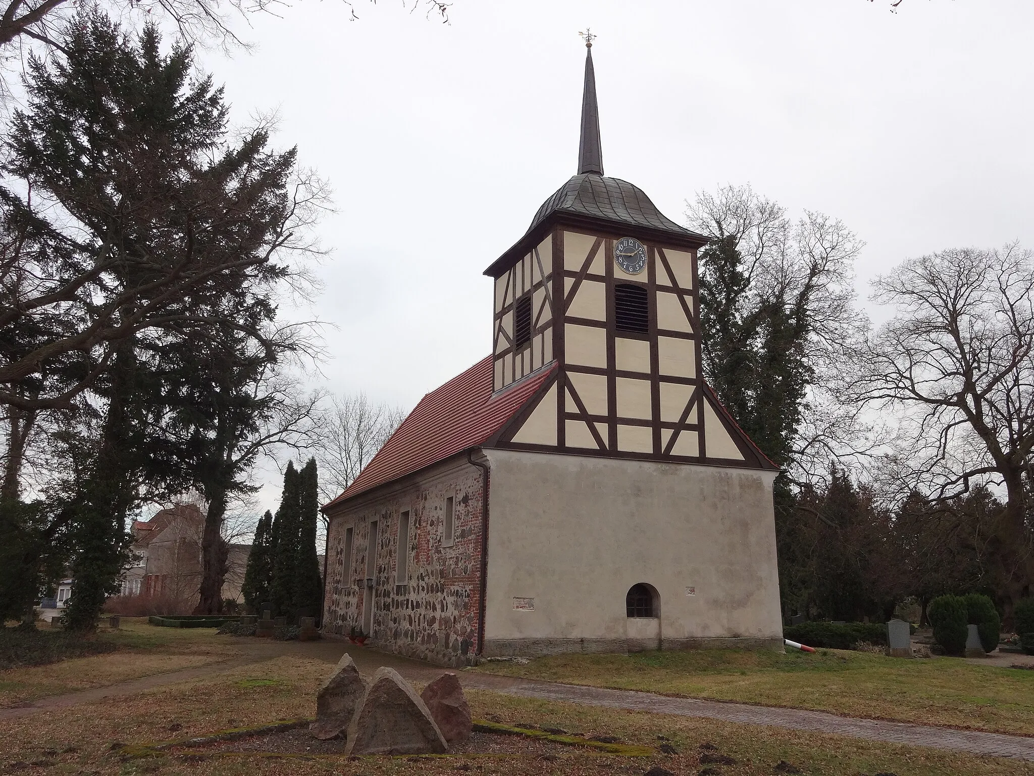 Photo showing: Denkmalgeschützte Dorfkirche in Stechow in der Brandenburg