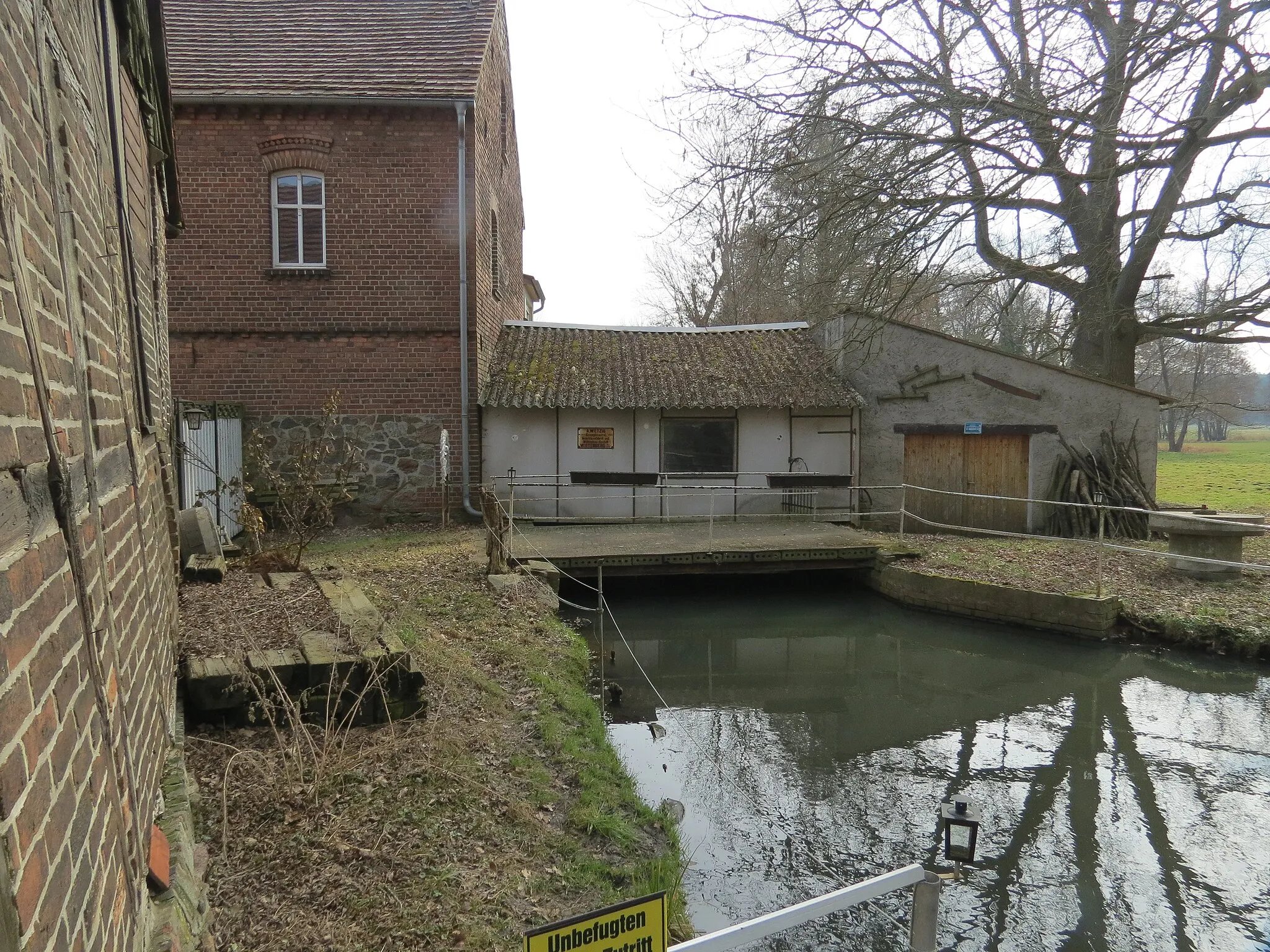 Photo showing: Liedekahler Wassermühle, Liedekahle, Gem. Dahmetal, Lkr. Teltow-Fläming, Brandenburg