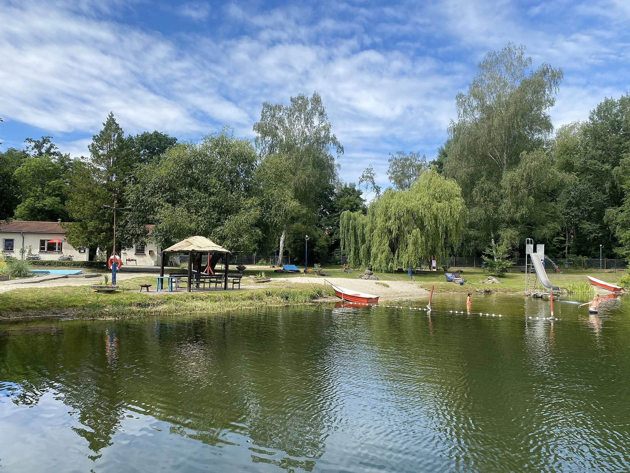 Photo showing: Strandbad Lauchhammer West in Lauchhammer, Landkreis Oberspreewald-Lausitz (Brandenburg)