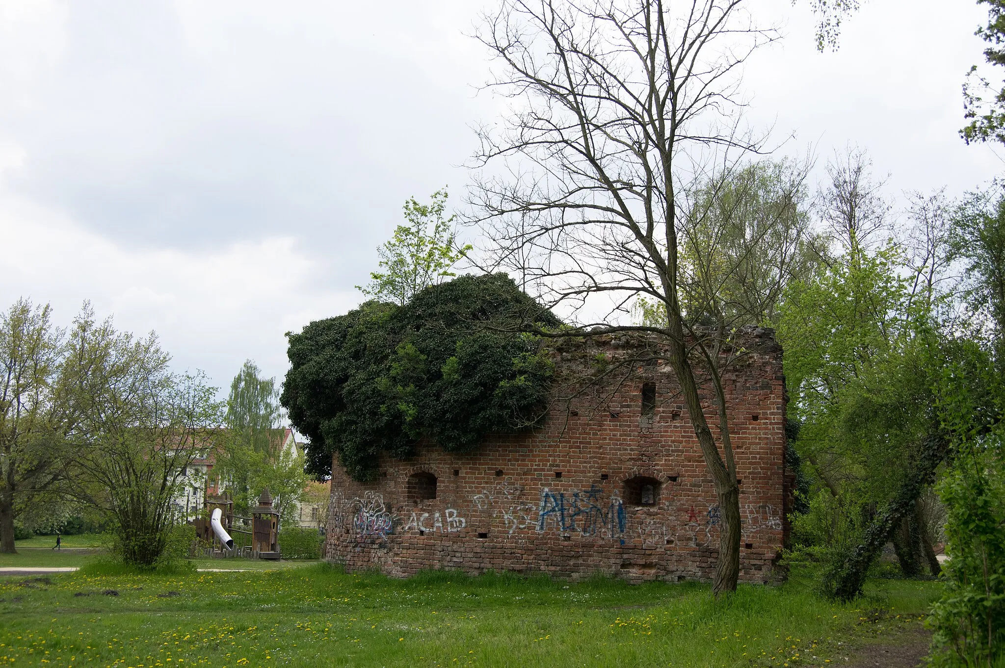 Photo showing: Zossen in Brandenburg. Die Festung im Stadtpark ist denkmalgeschützt.