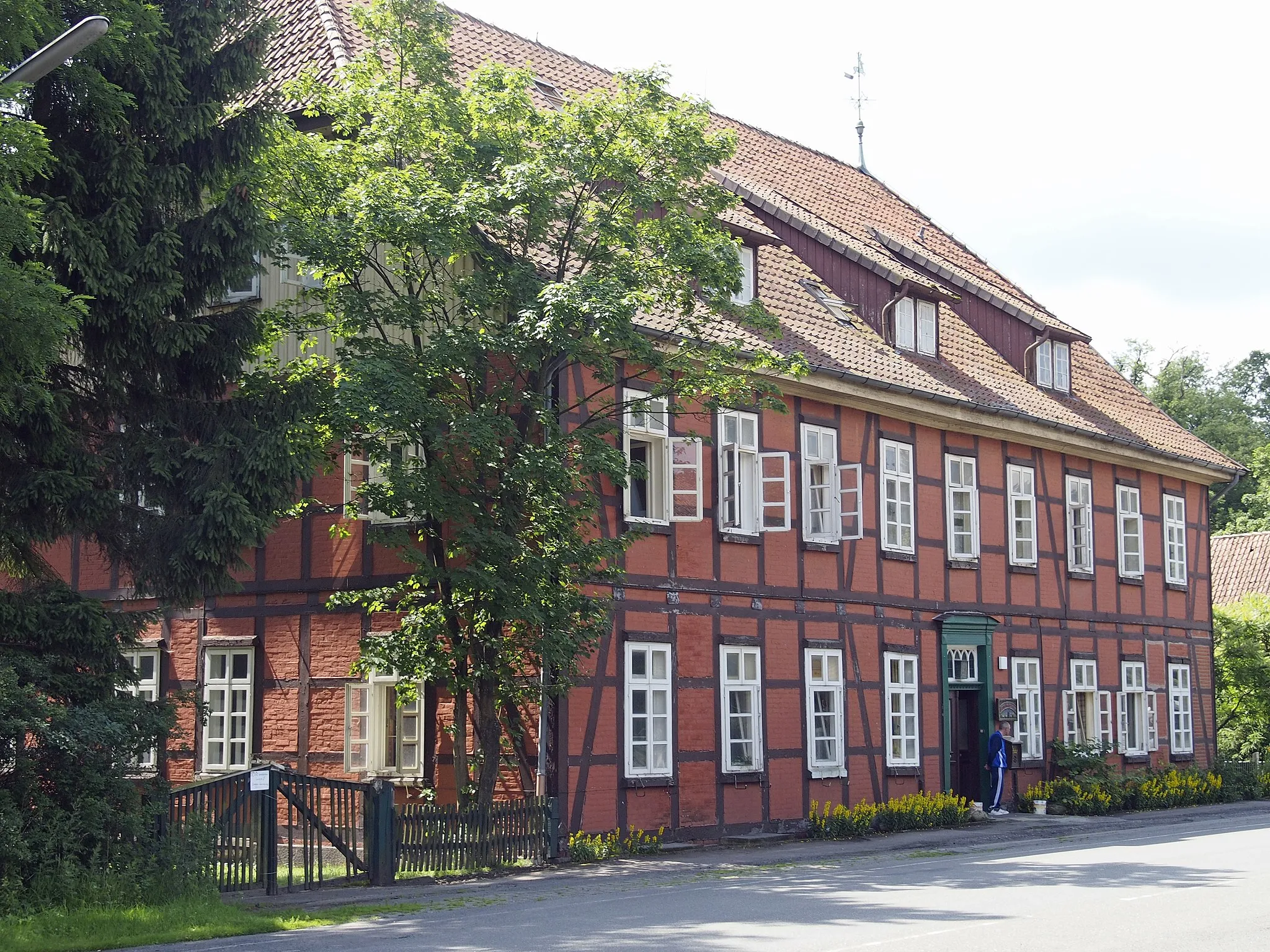 Photo showing: Haupthaus des ehemaligen Grauen-Hofes in Eschede-Weyhausen (Germany) (von 1840), heute ein Pflegeheim für Suchtkranke